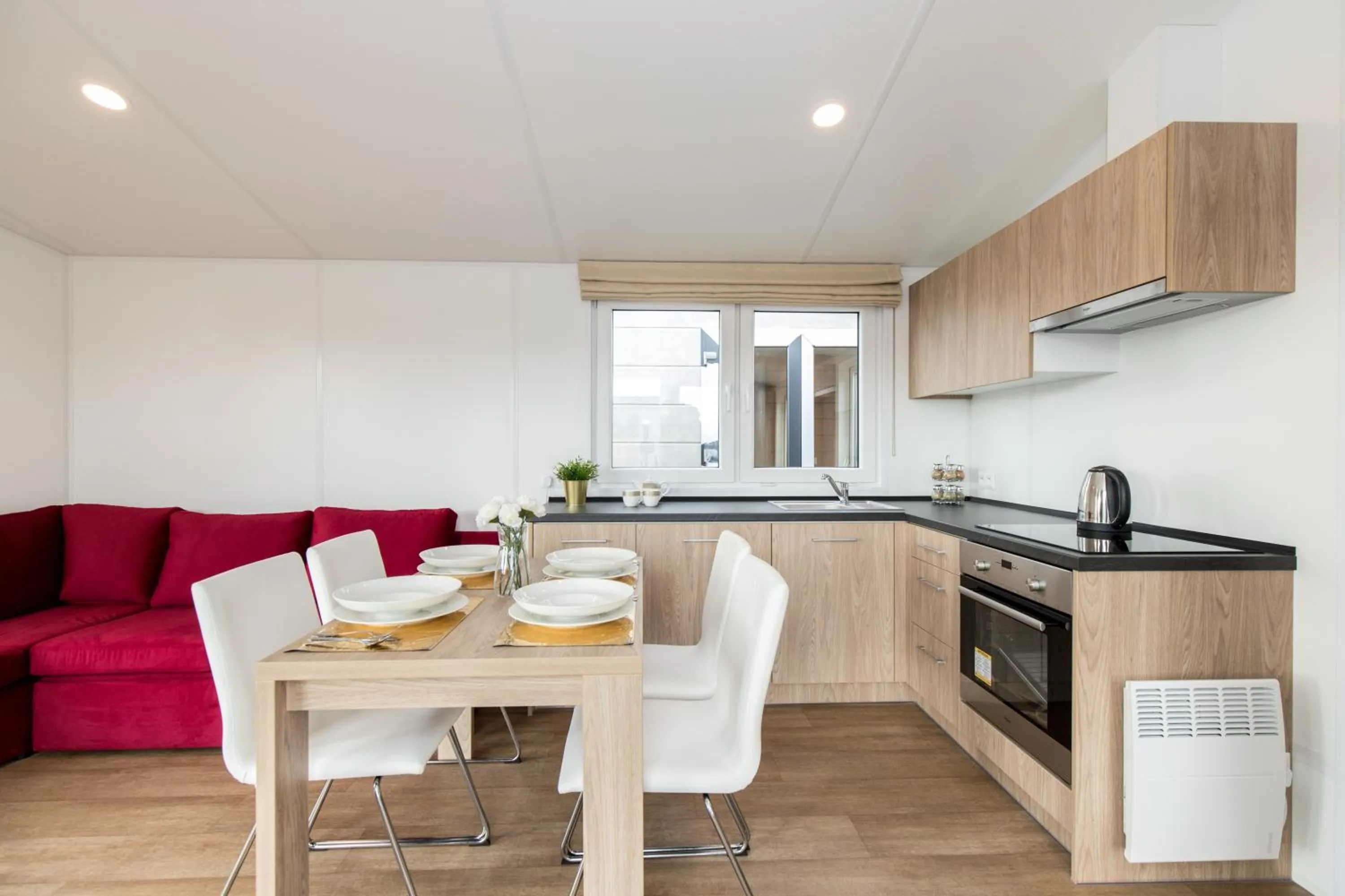 Kitchen or kitchenette in Hotel Tajty