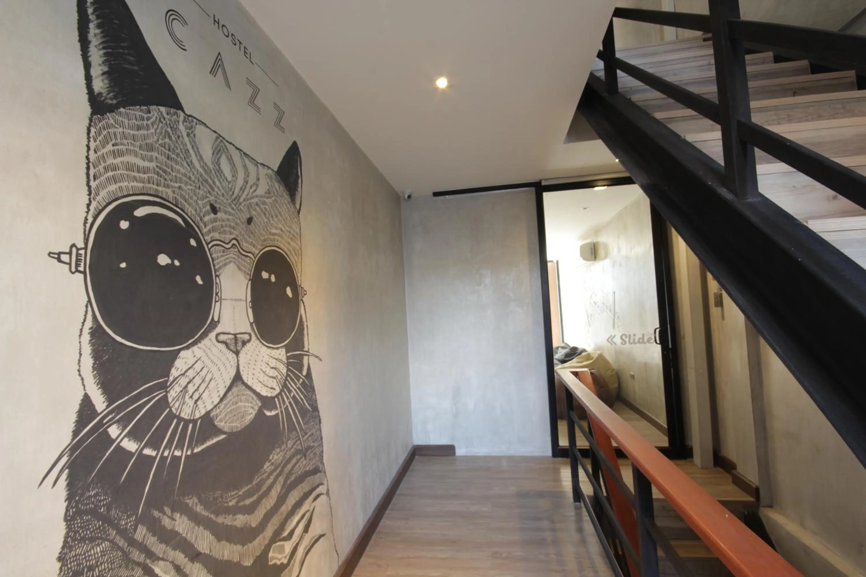 Decorative detail in Cazz Hostel