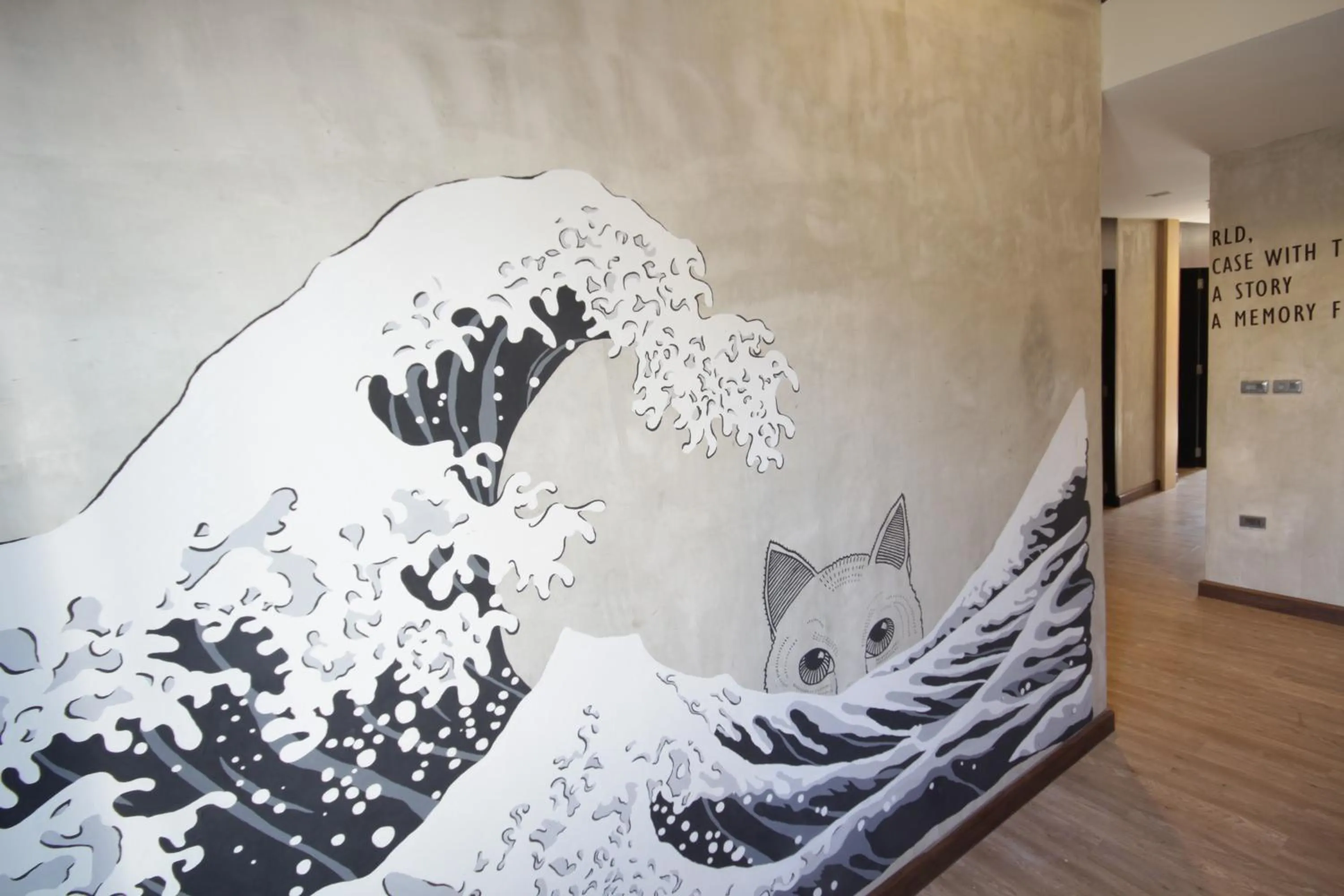 Decorative detail in Cazz Hostel