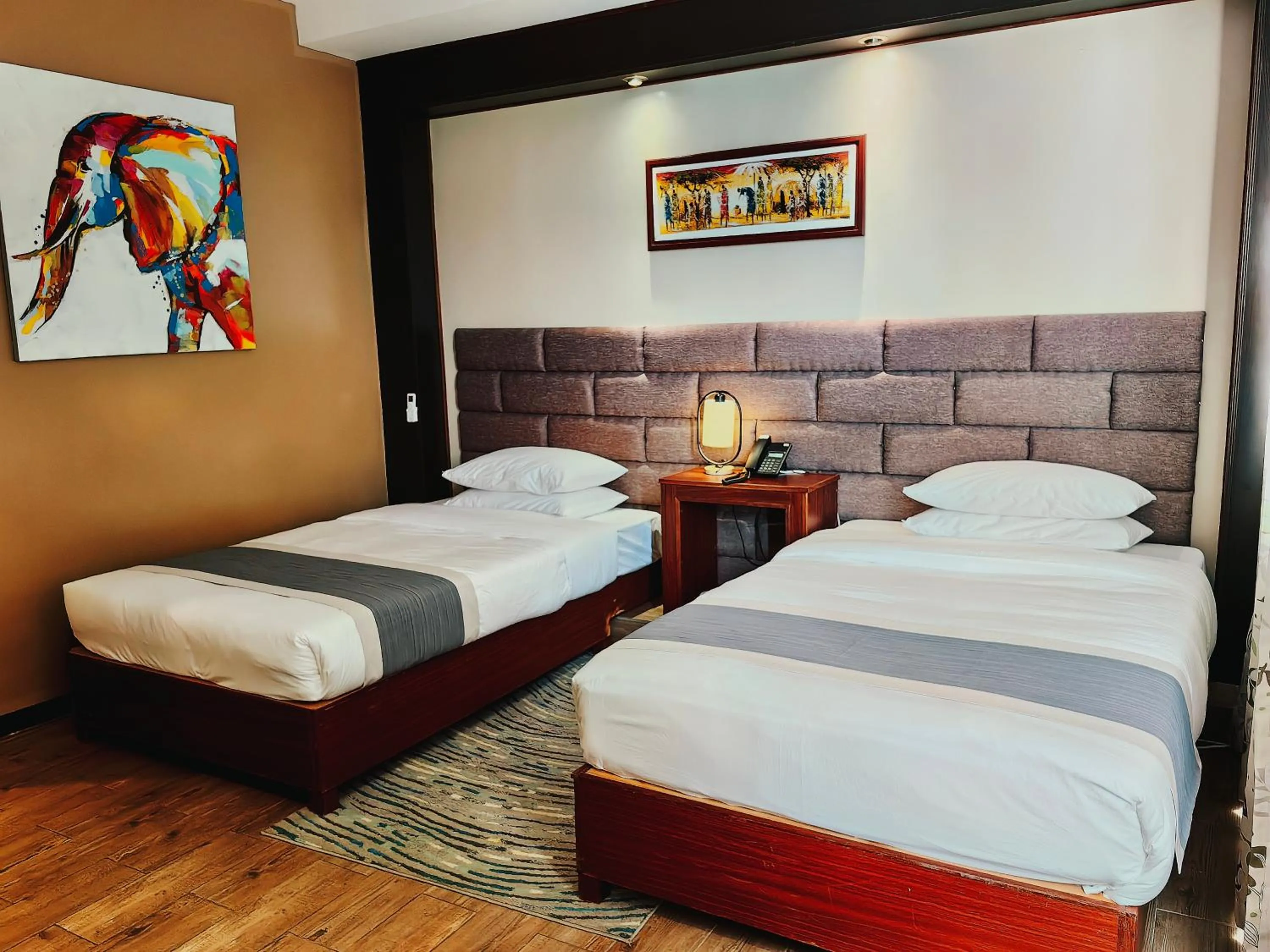 Bed in Great Wall Hotel