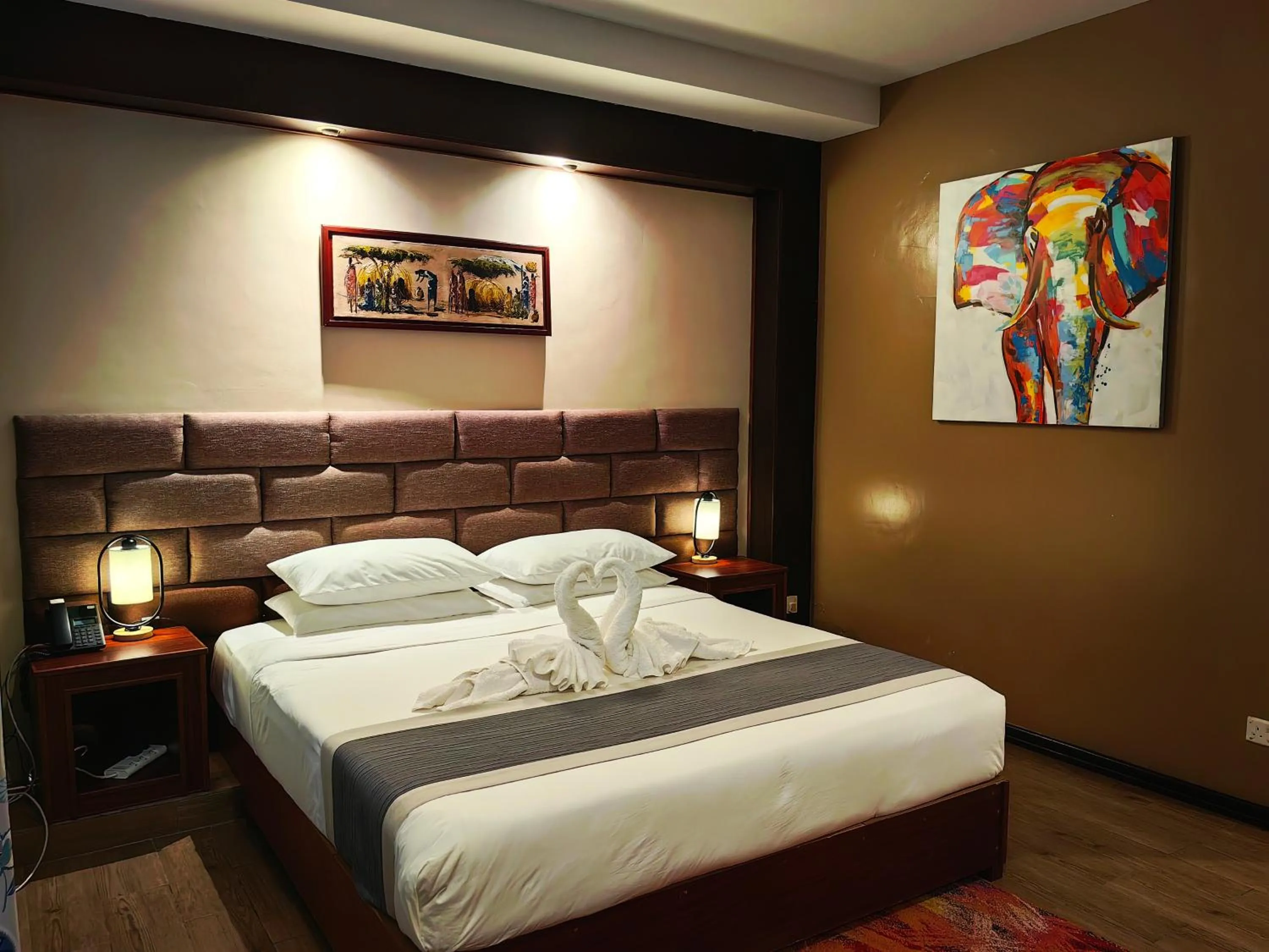 Bed in Great Wall Hotel