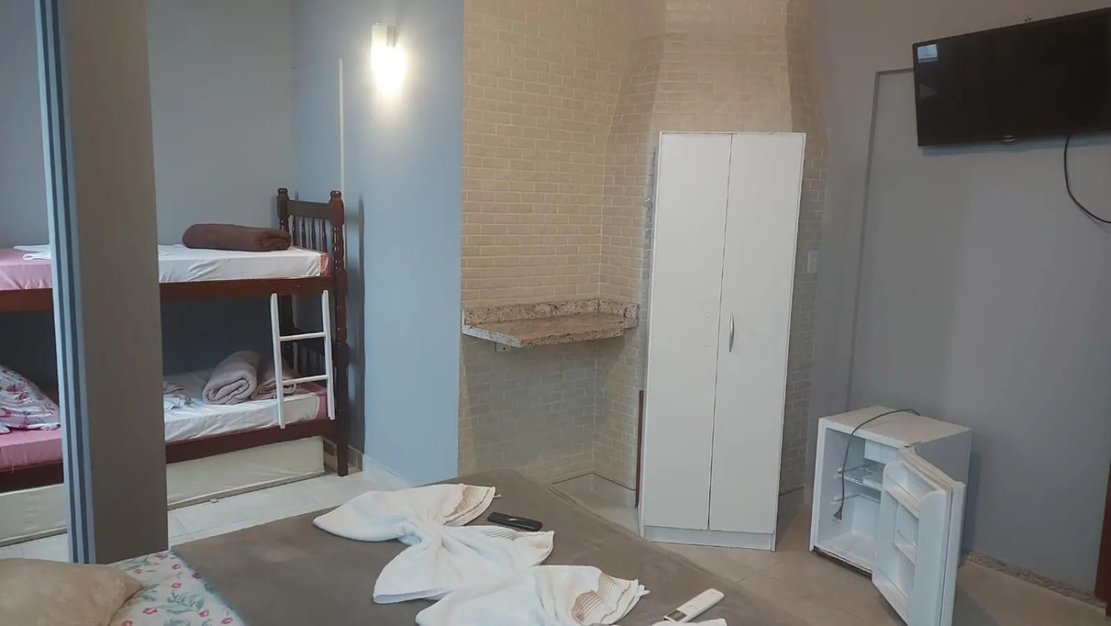 Bedroom, Bed in Pousada Ilha do Itacolomi Com Piscina 2km do Beto Carrero