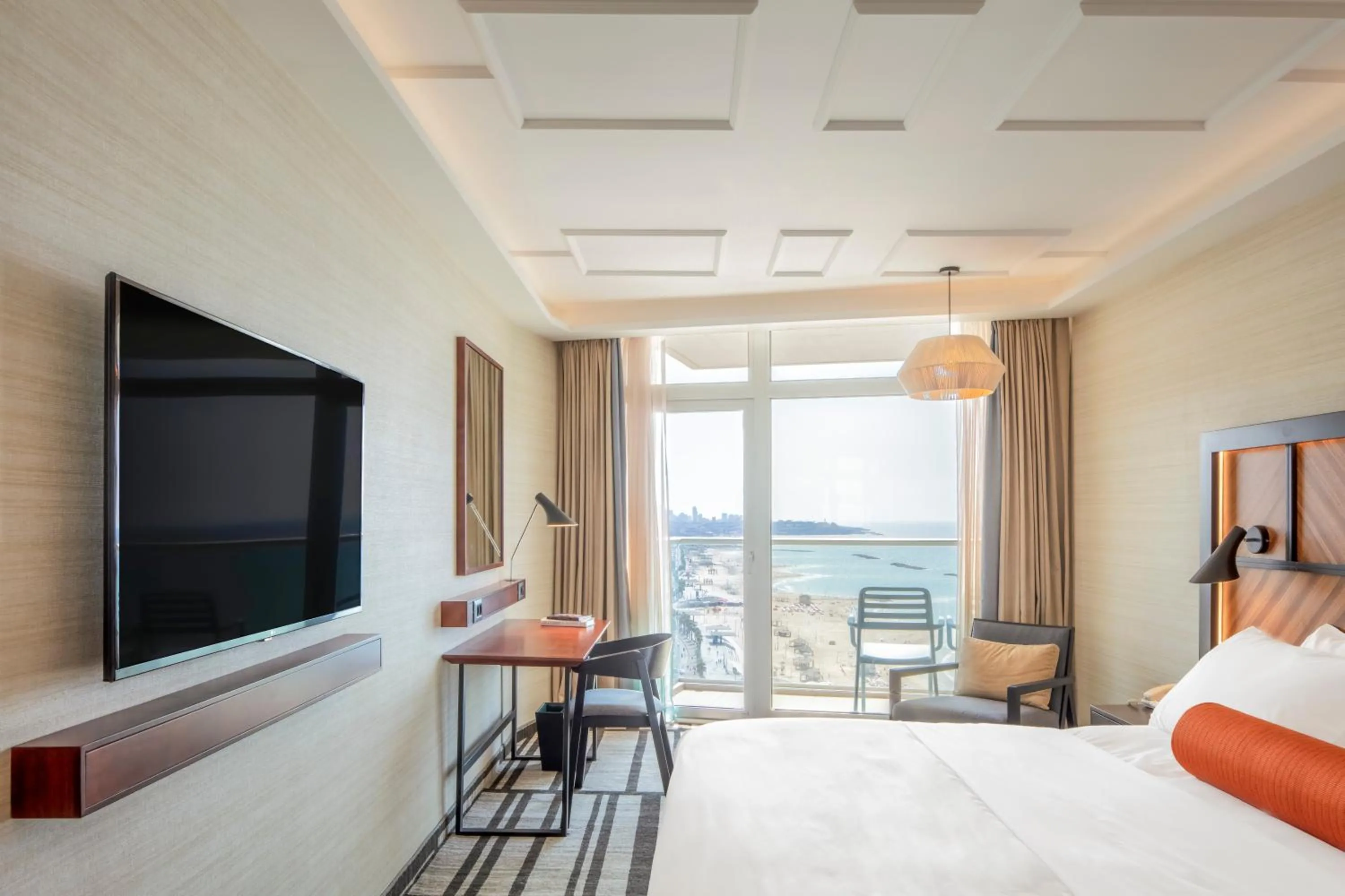 Bed in Renaissance Tel Aviv Hotel