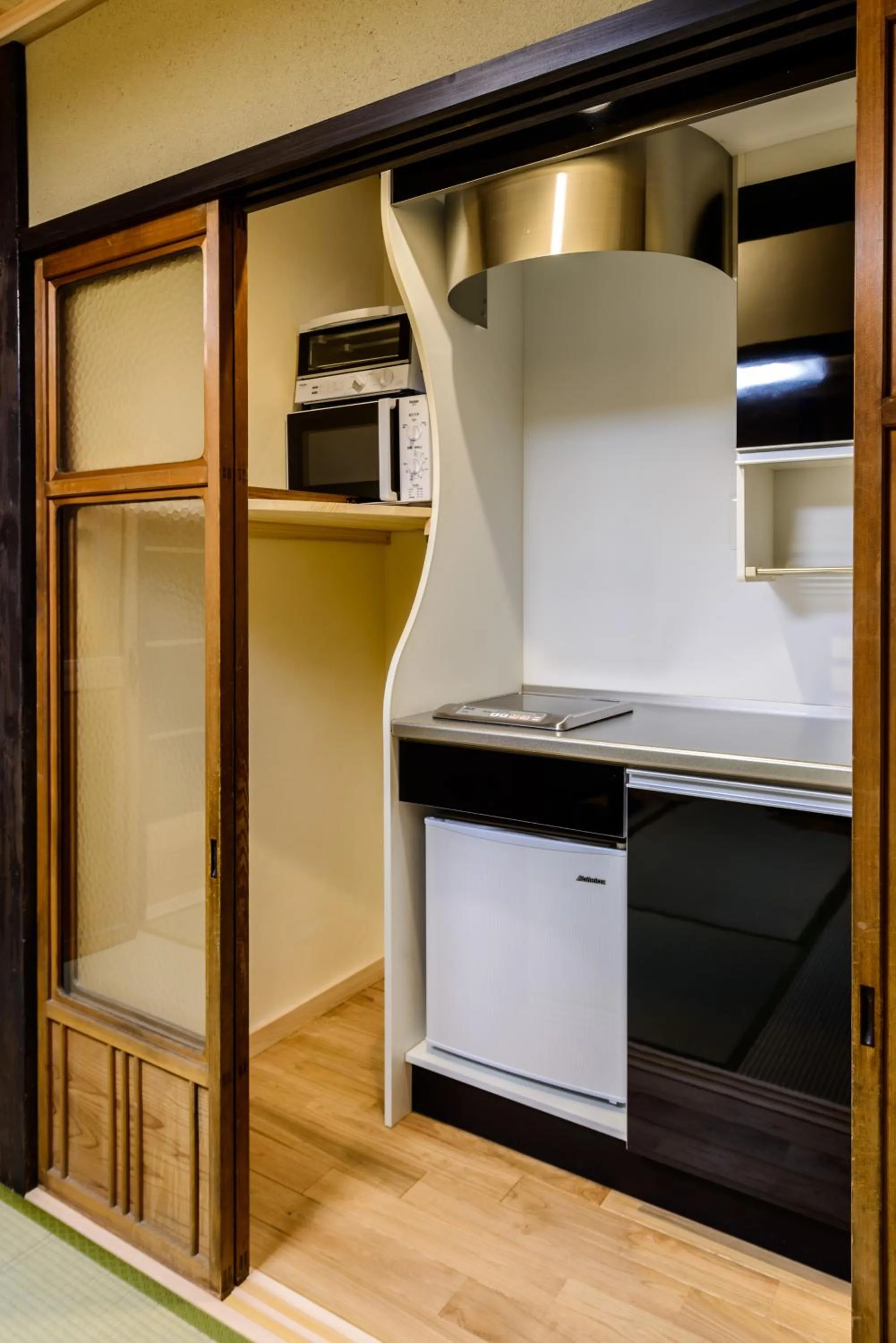 Kitchen or kitchenette in Nadeshiko Shirakawa Machiya House