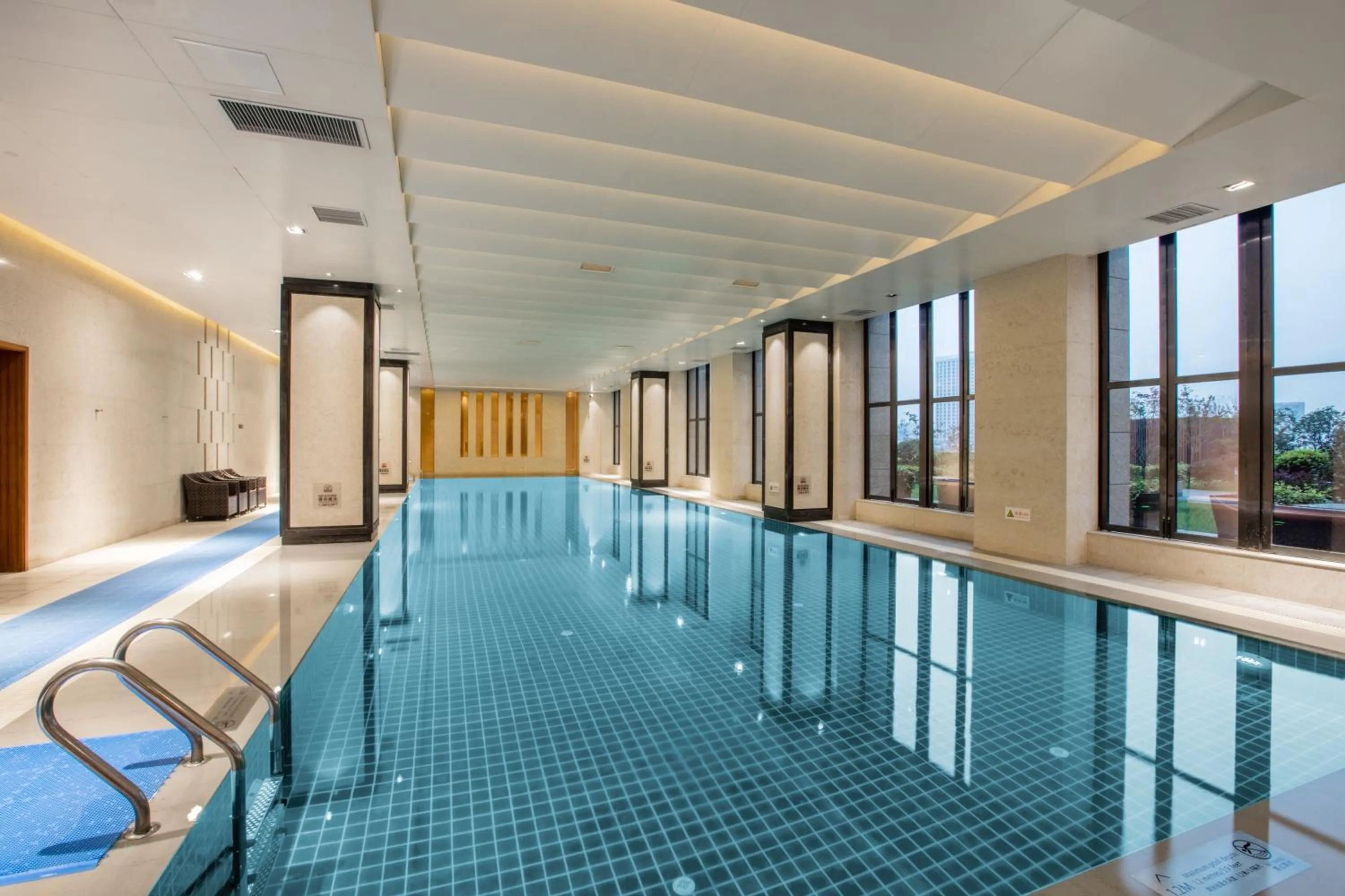 Swimming pool in Crowne Plaza Hefei Rongqiao by IHG