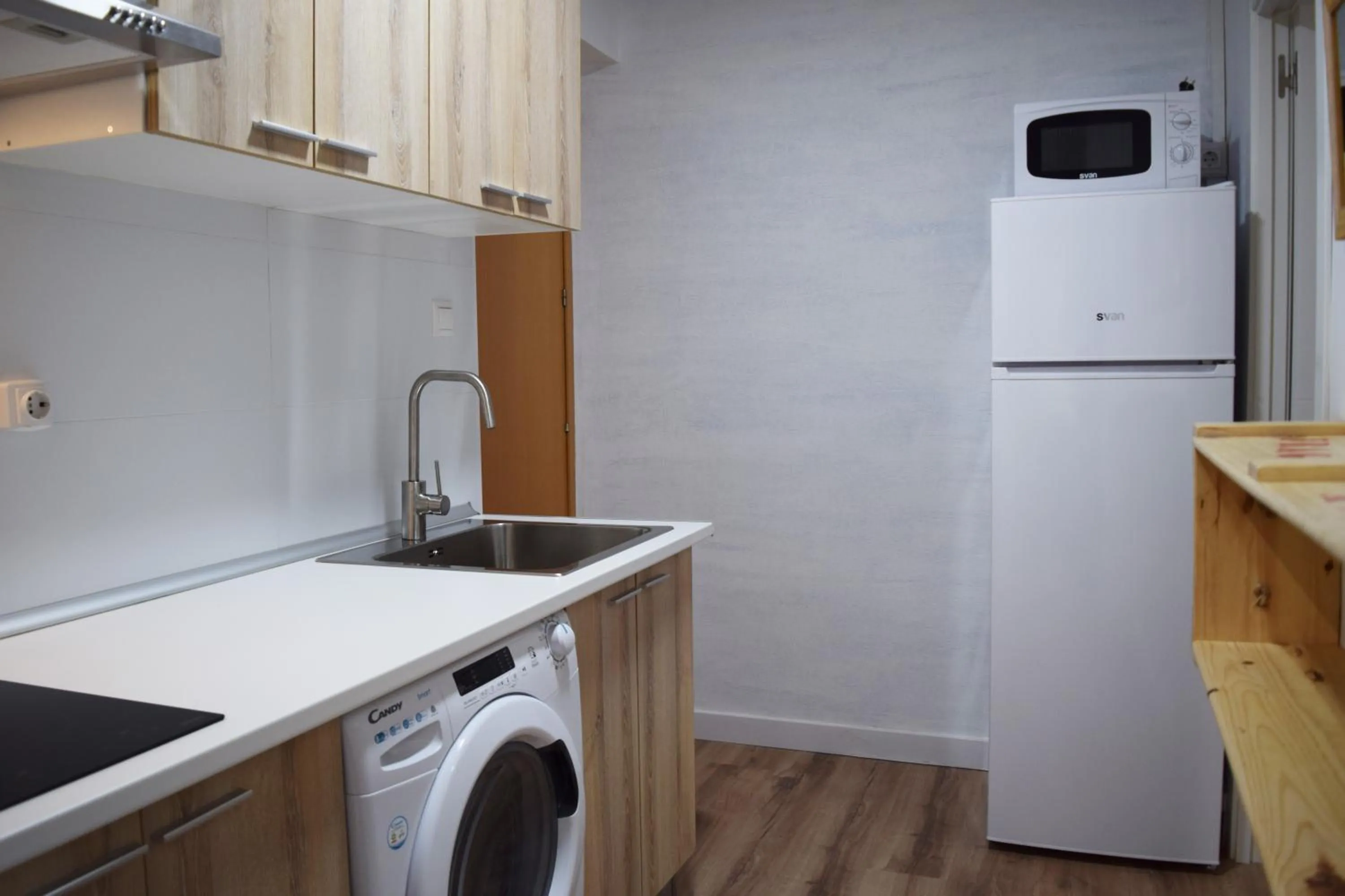 Kitchen or kitchenette in Hotel Mirablau