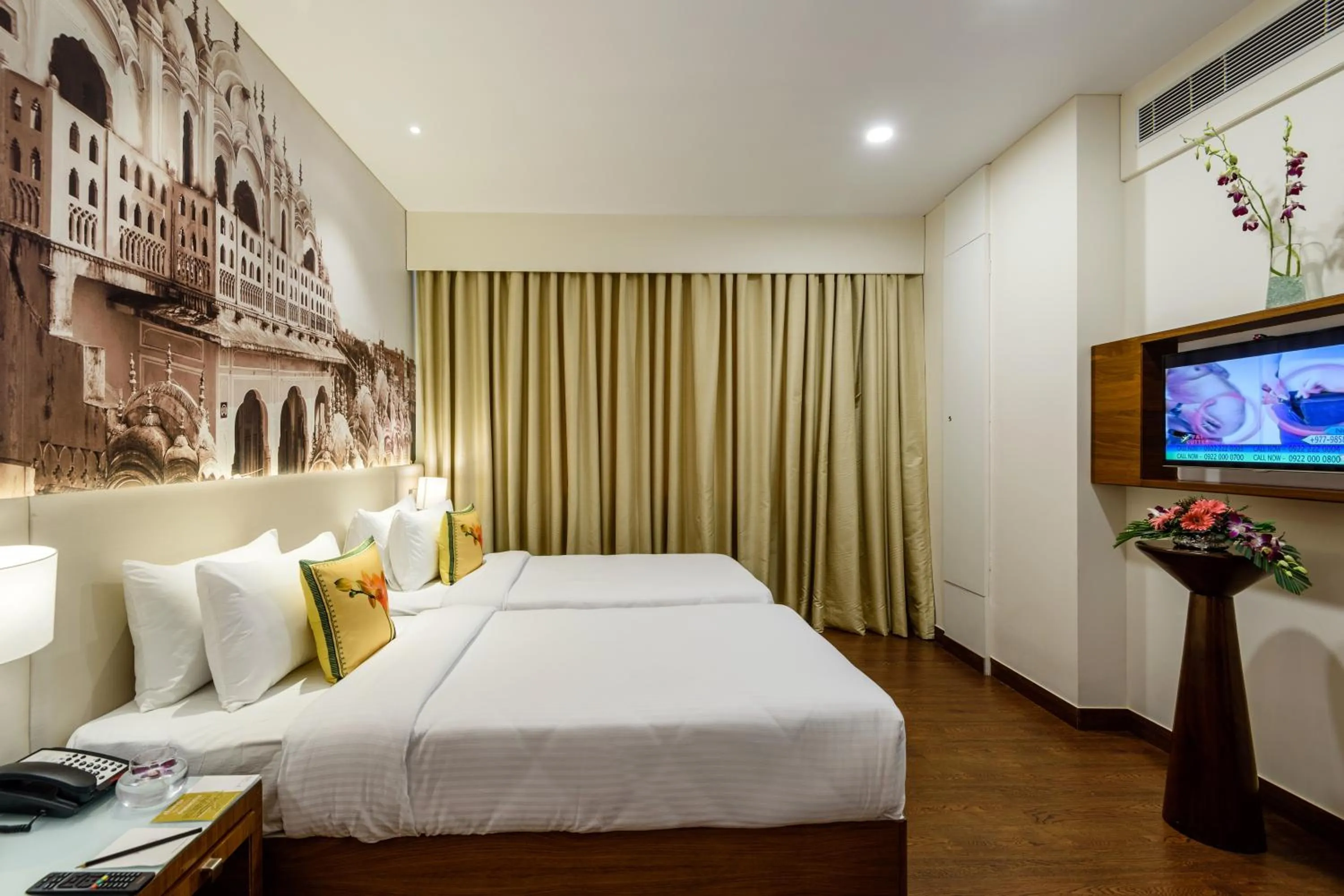 Bed in Regenta Central Jaipur