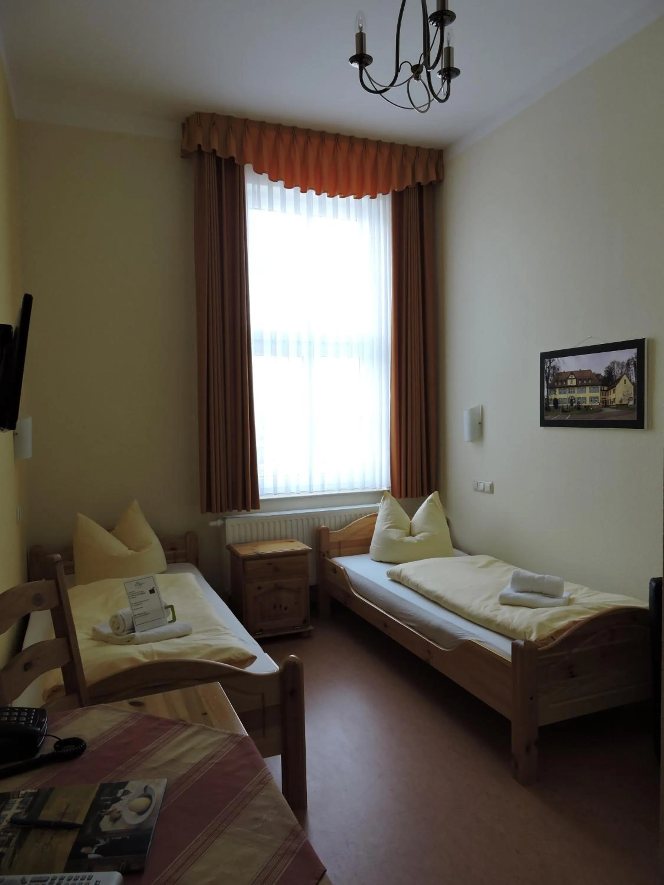 Photo of the whole room, Bed in Hotel Zum Herrenhaus