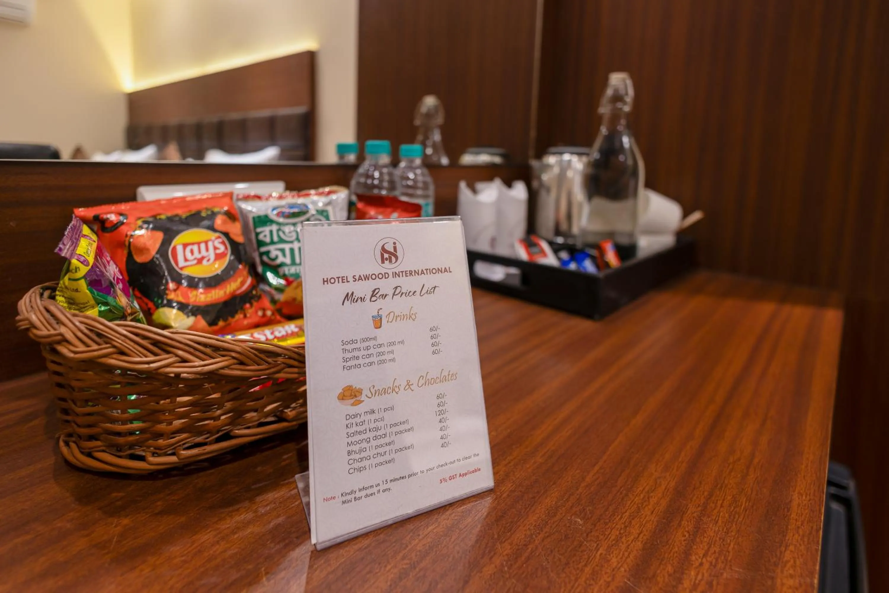 Food and drinks in Hotel Sawood International