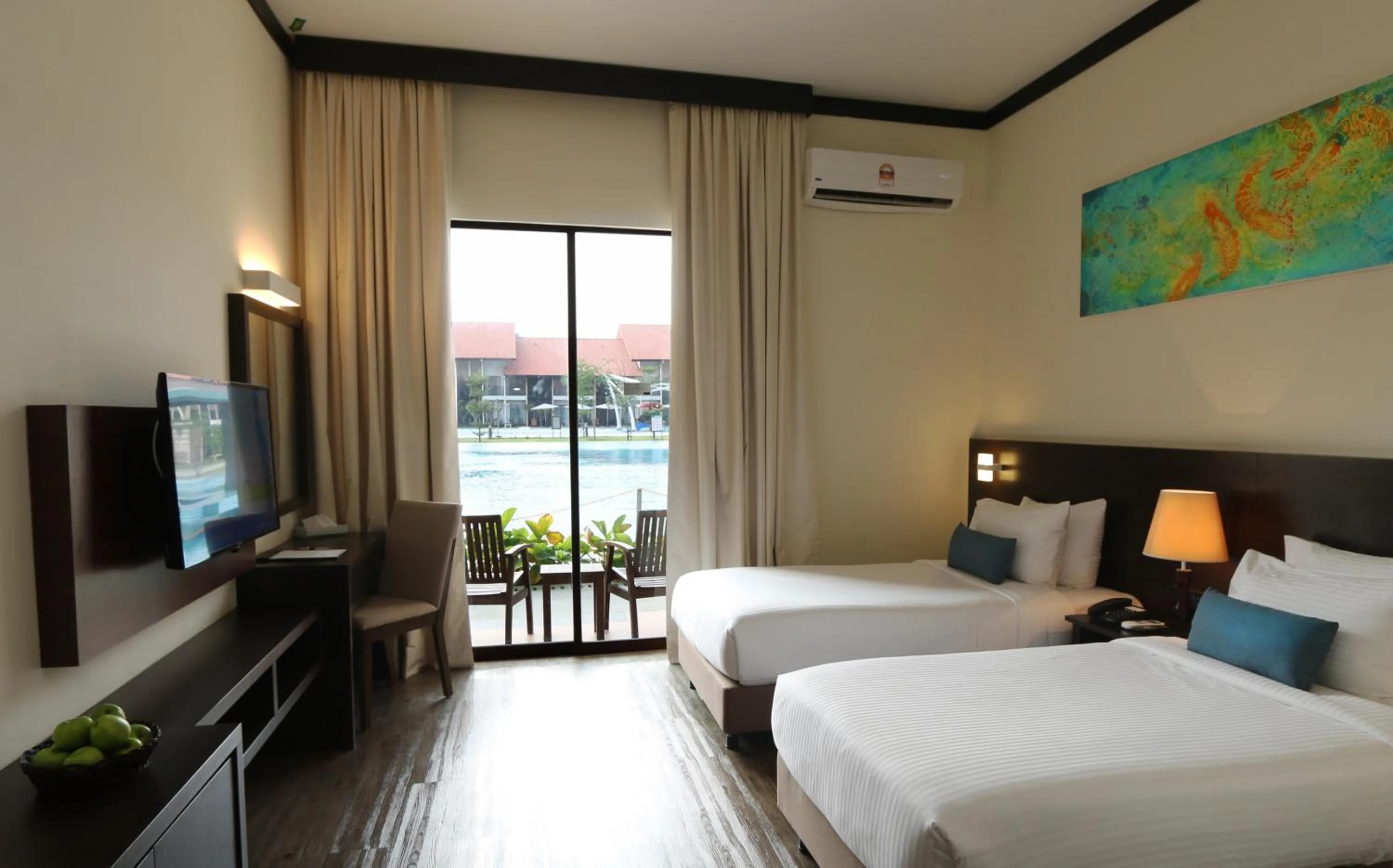 Bed in Villea Rompin Resort & Golf
