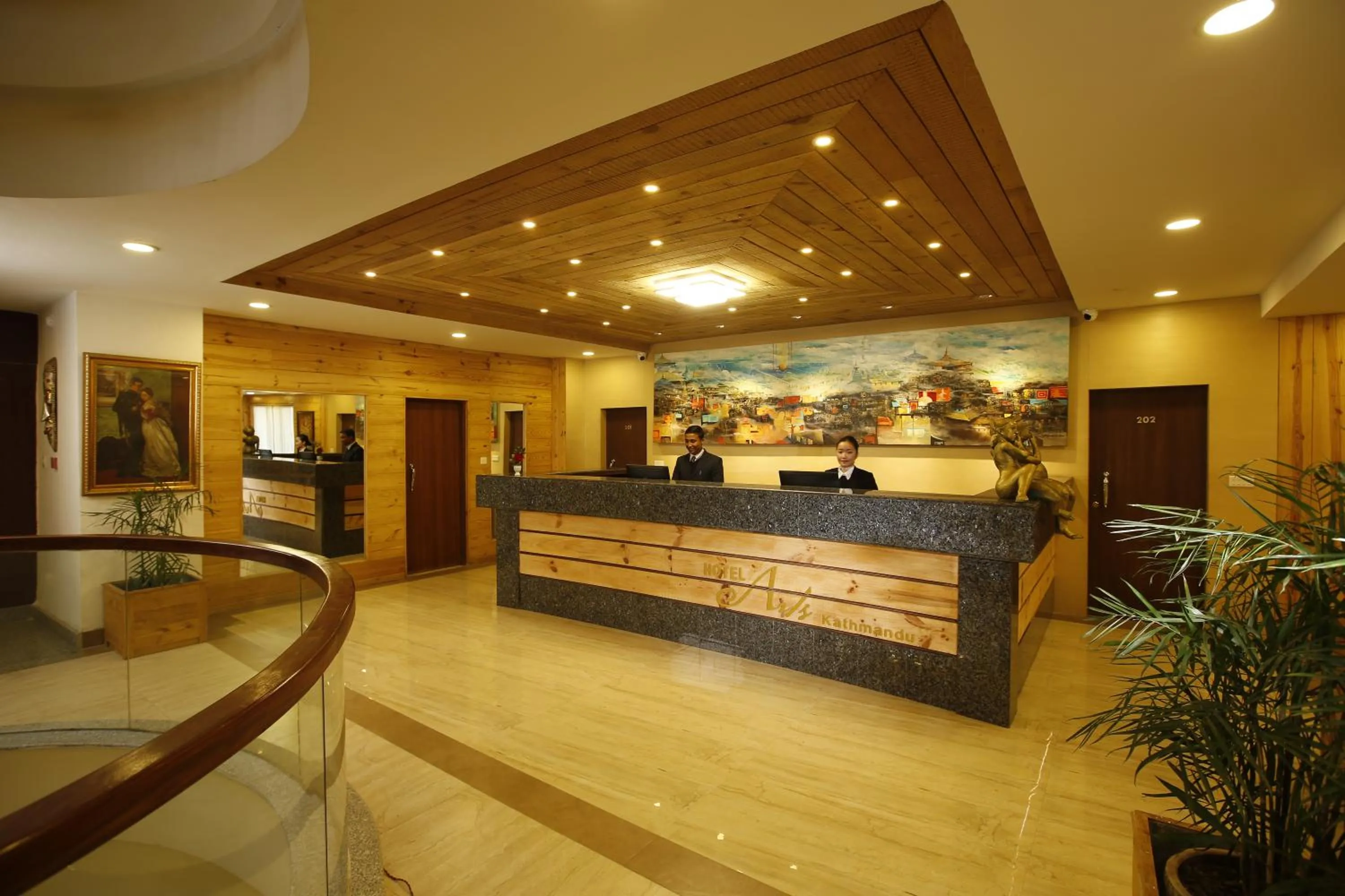 Lobby or reception in Hotel Arts Kathmandu