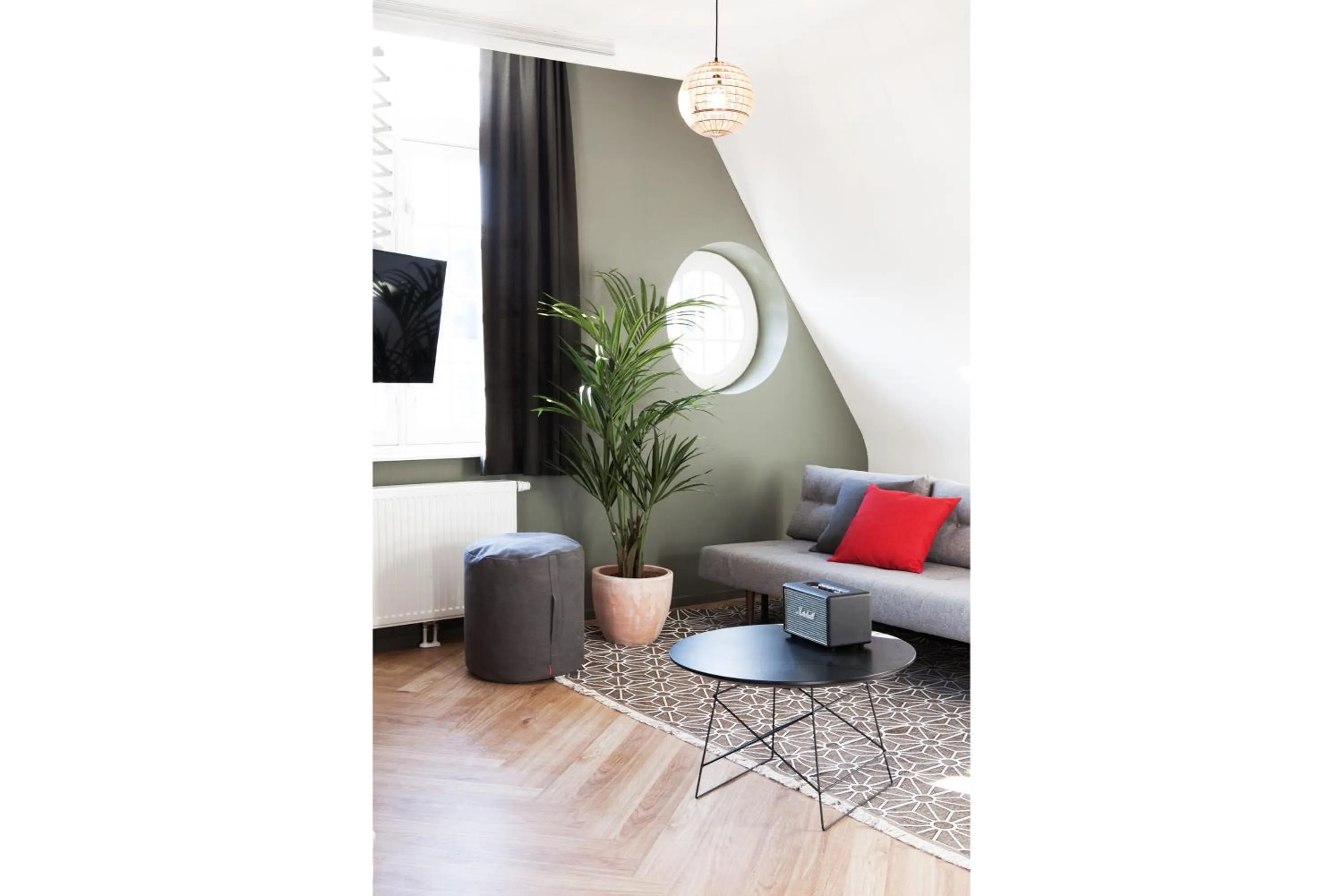 Seating area in The Duke Boutique Apartments