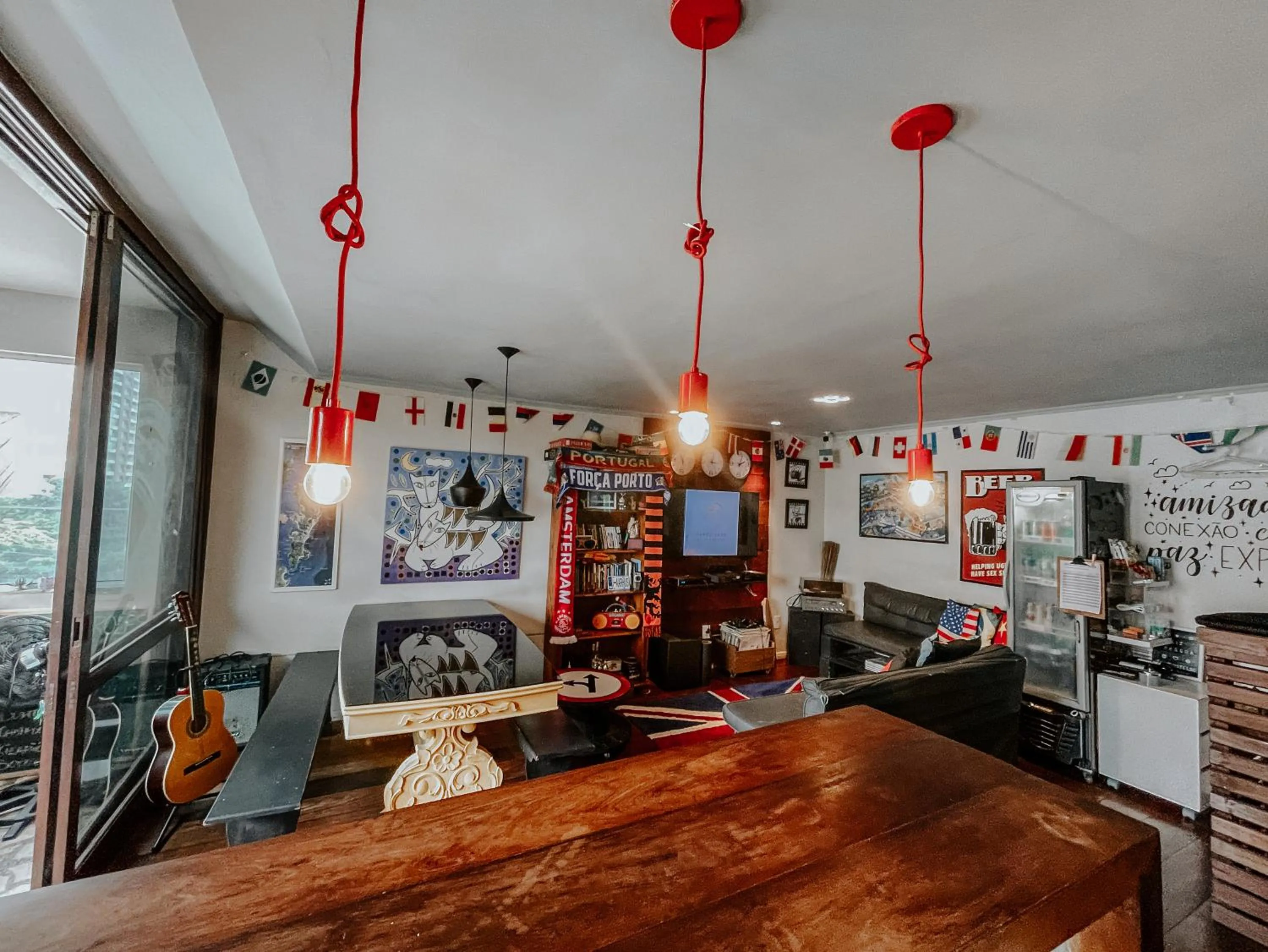 Living room in Pup Hostel SC