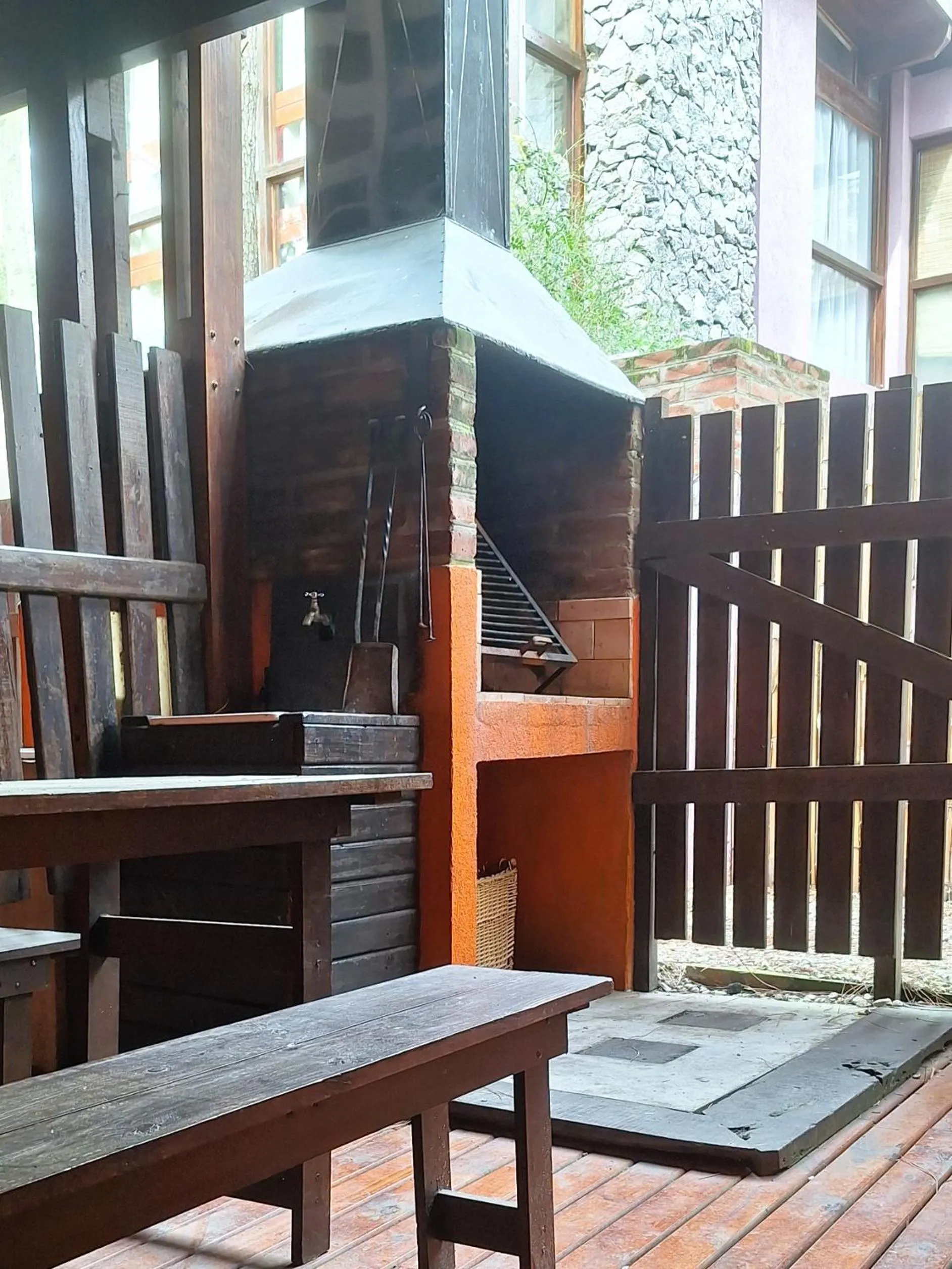Patio in Altos Medanos Cabañas & Club de Bosque