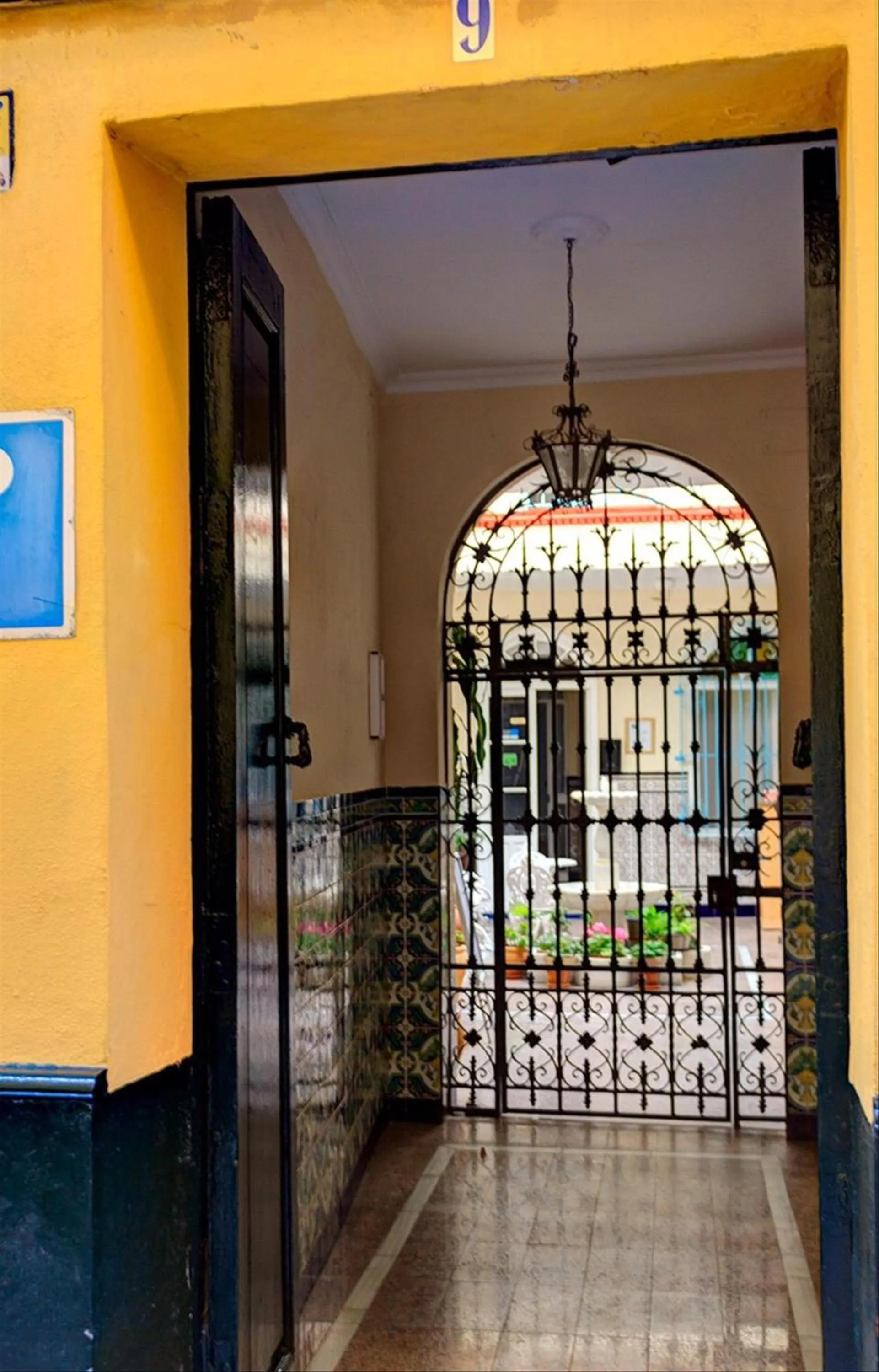 Patio in Pension Azahar