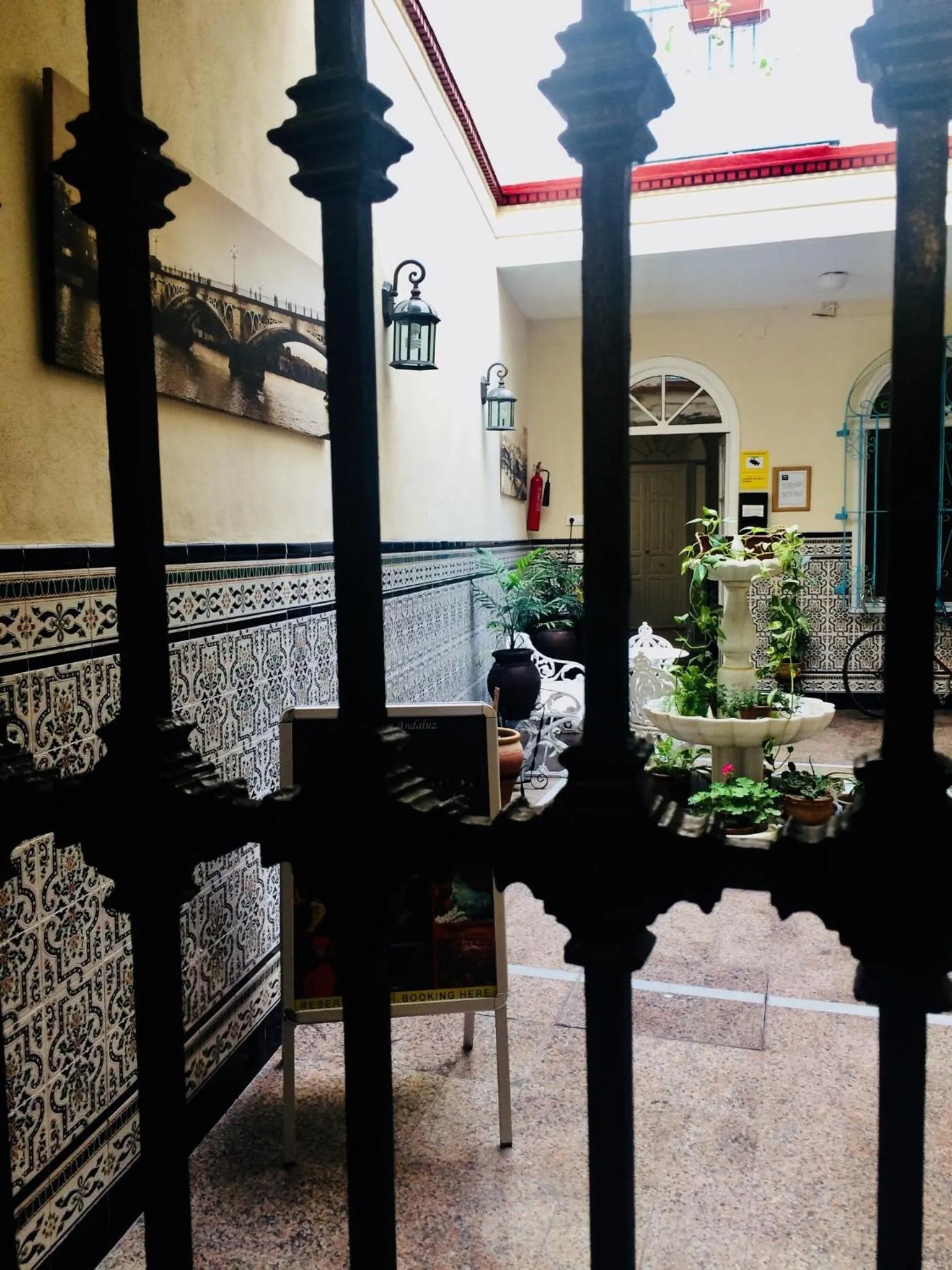 Patio in Pension Azahar