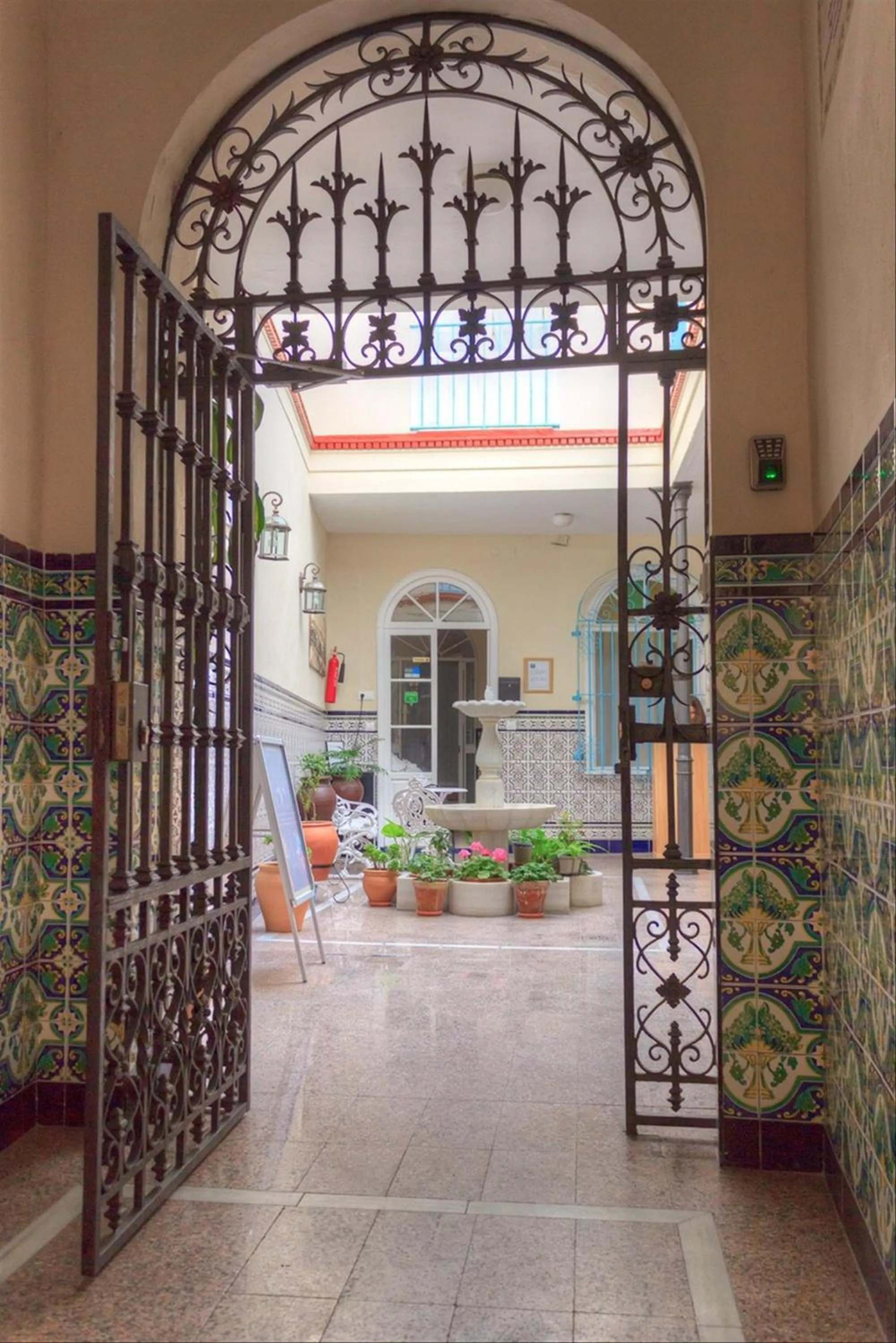 Patio in Pension Azahar