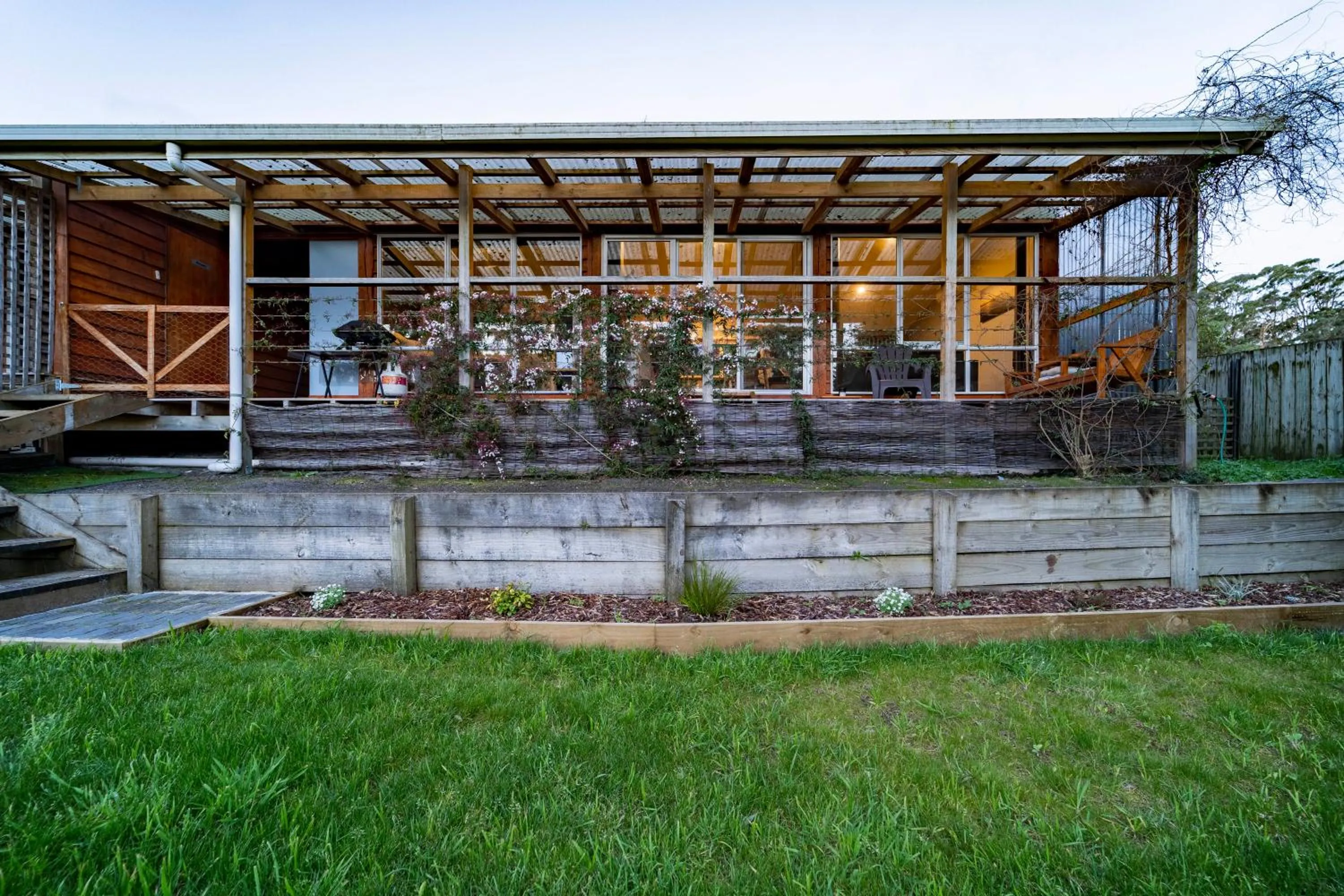 Patio in Platypus Waters B&B