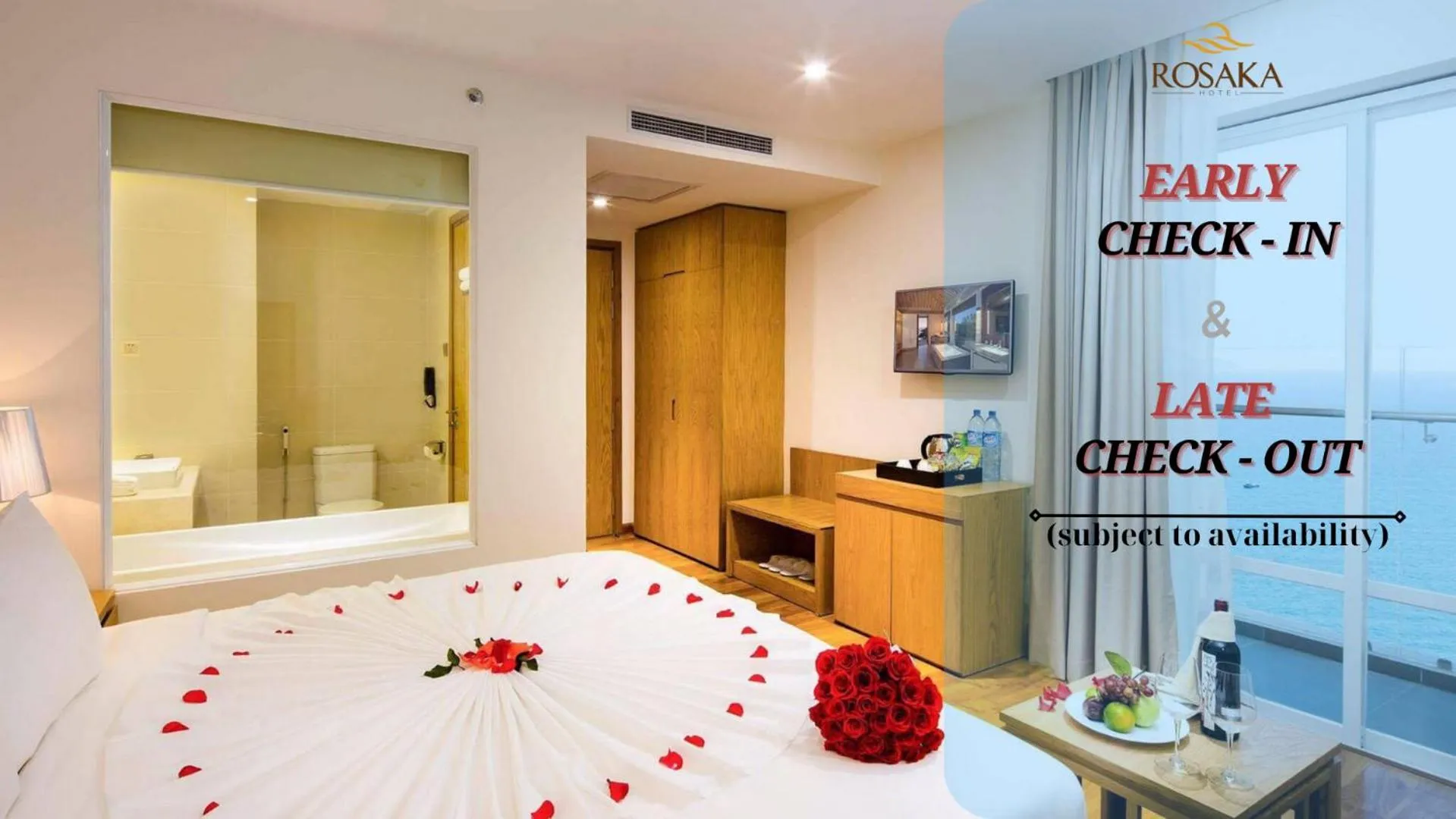 Bedroom, Bed in Rosaka Nha Trang Hotel