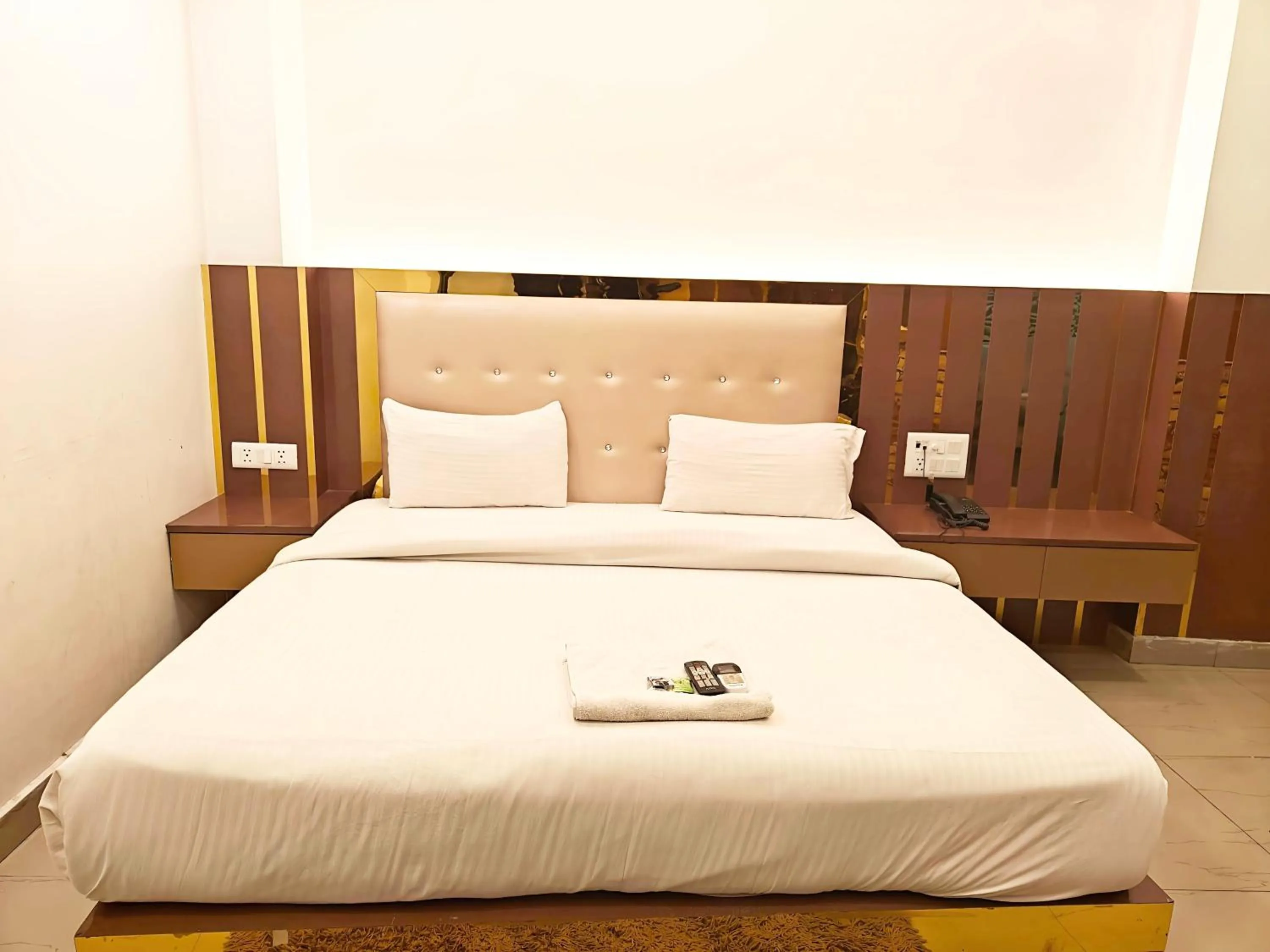 Bed in Hotel Apple Villa - New Delhi
