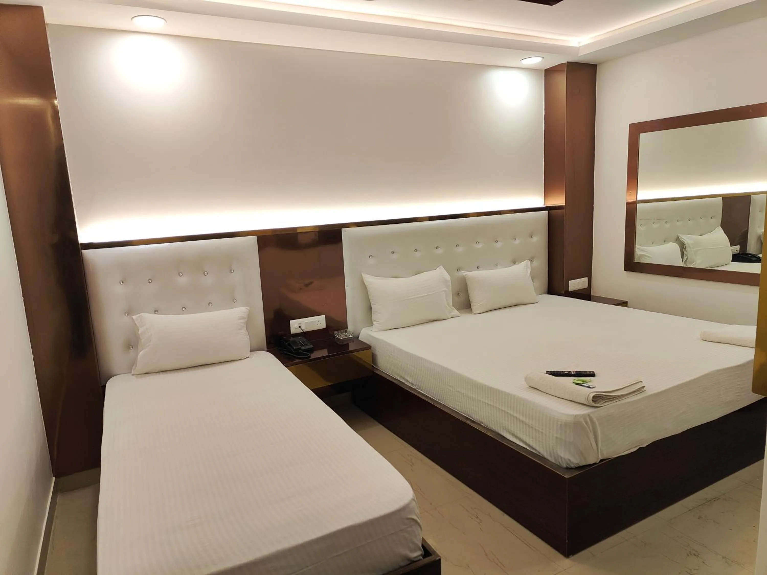 Bed in Hotel Apple Villa - New Delhi