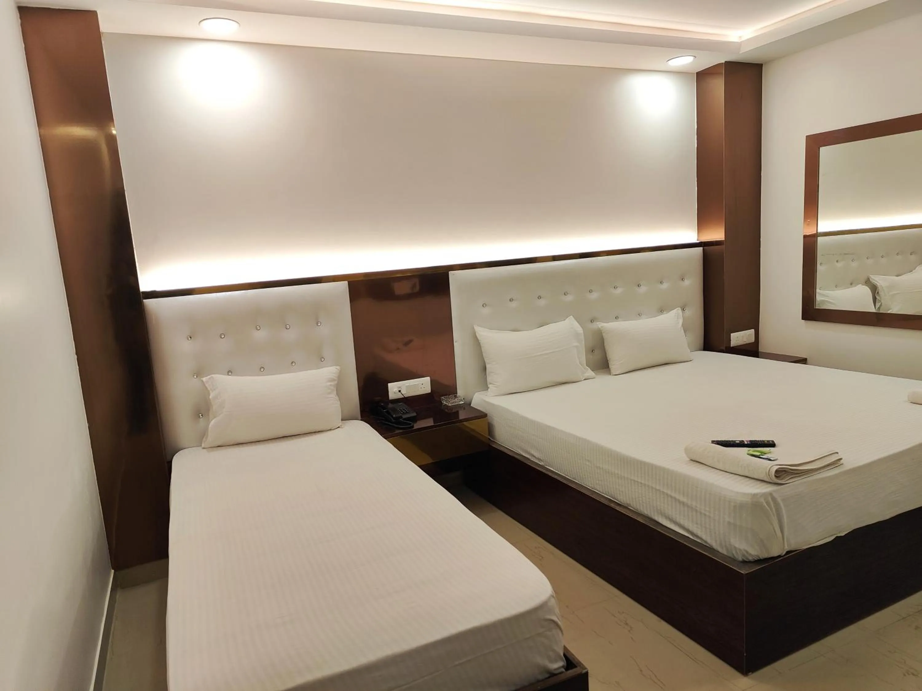 Bed in Hotel Apple Villa - New Delhi