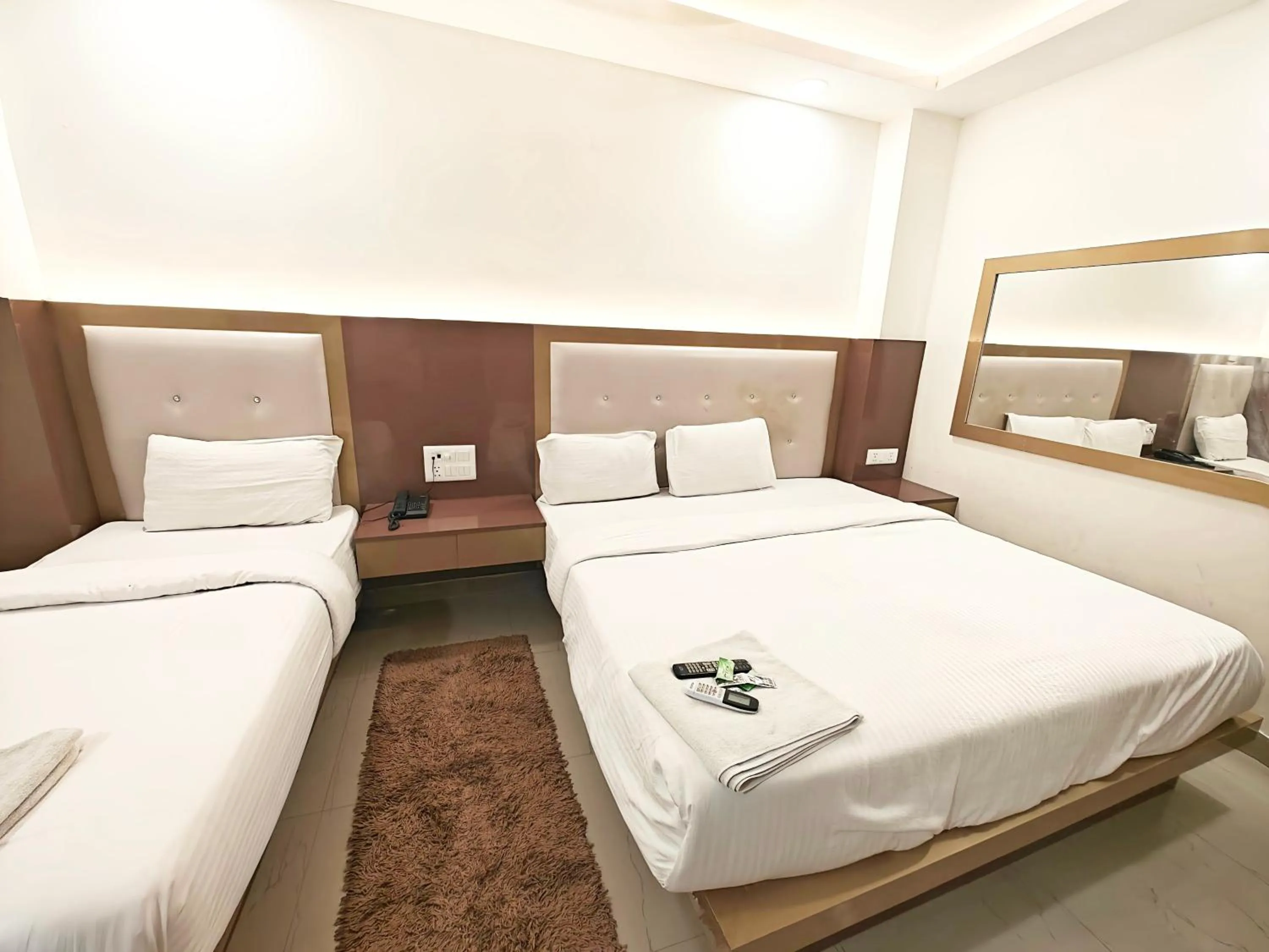 Bed in Hotel Apple Villa - New Delhi