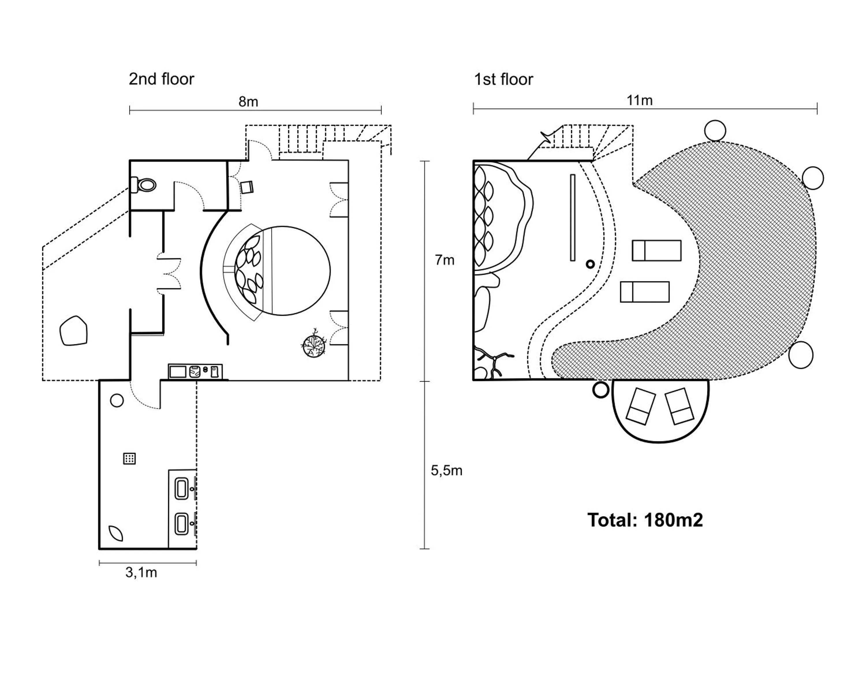 Photo of the whole room in Somewhere Only We Know Resort