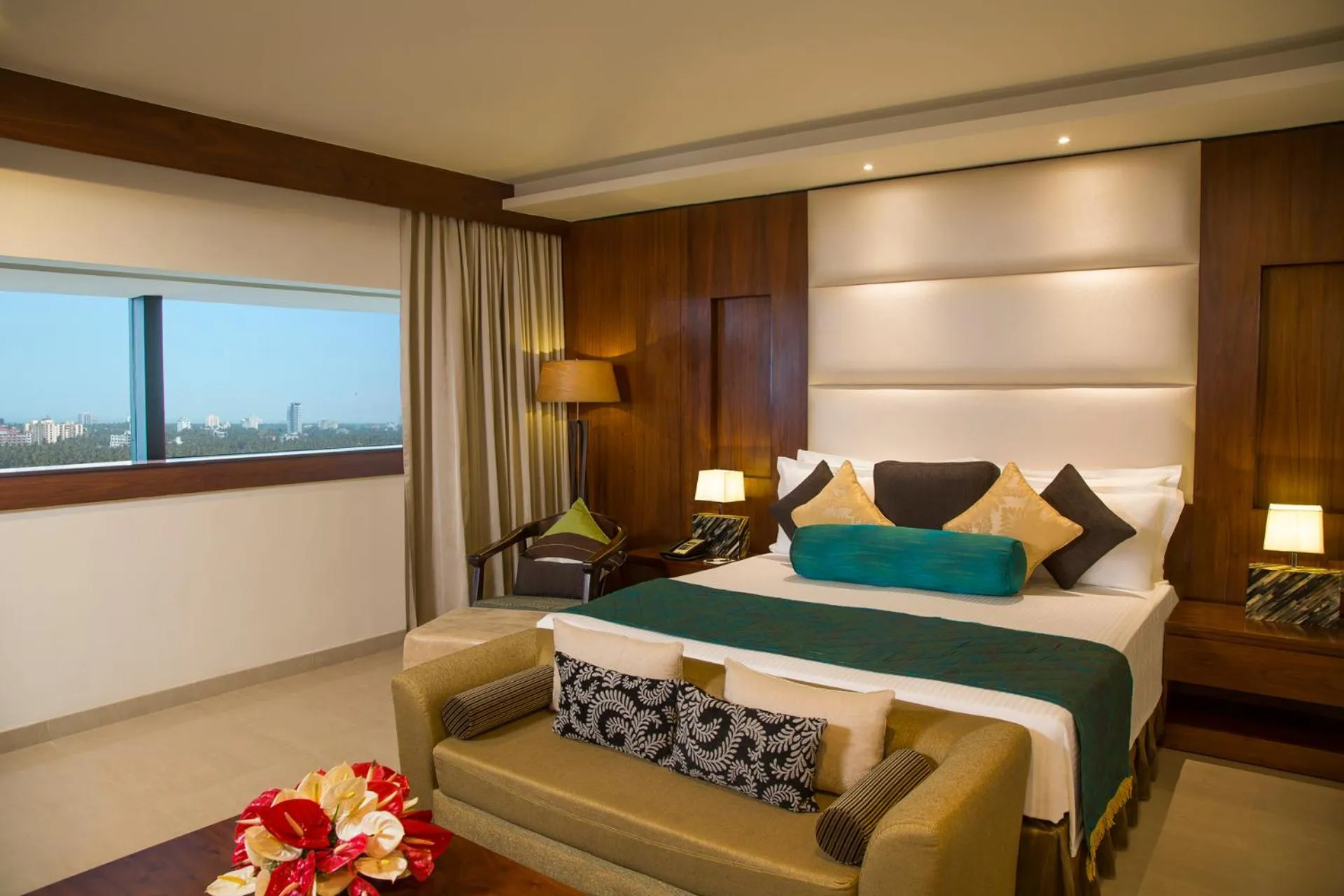 Bed in The Raviz Calicut