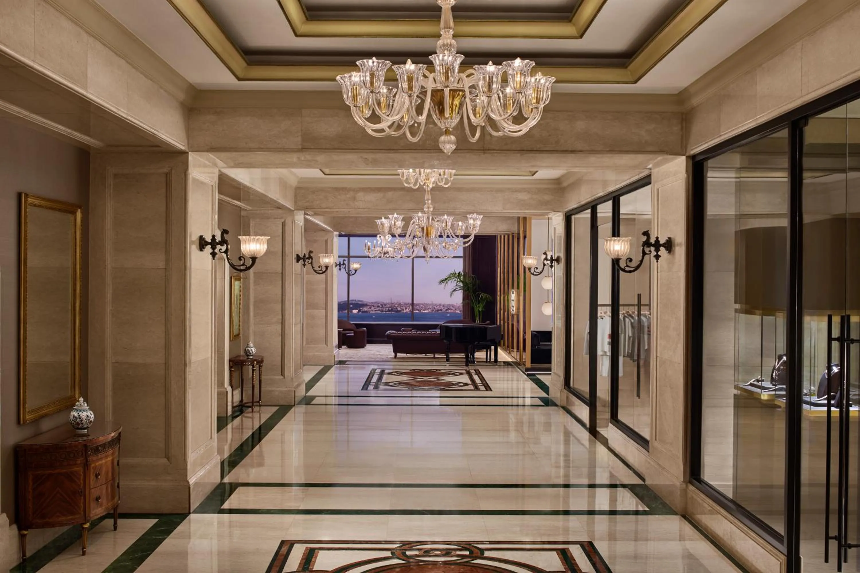 Lobby or reception in The Ritz-Carlton, Istanbul at the Bosphorus