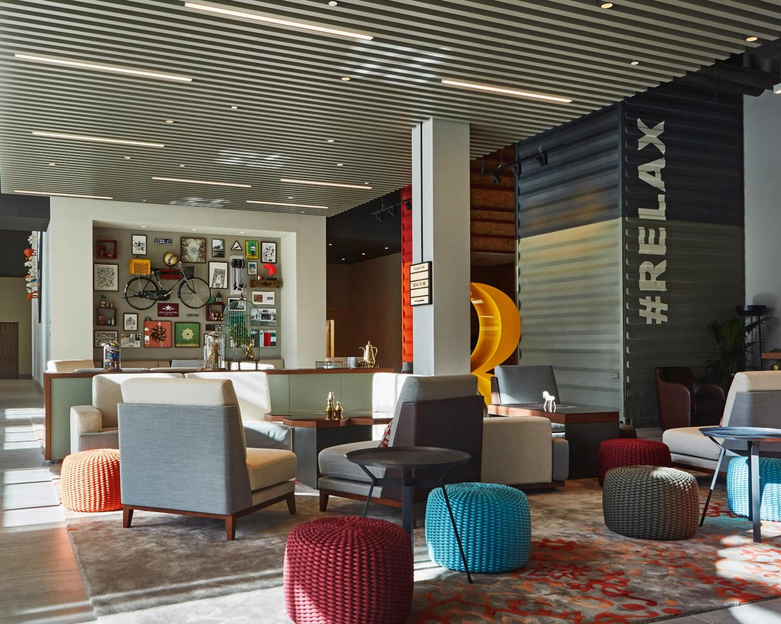 Seating area in Rove Downtown