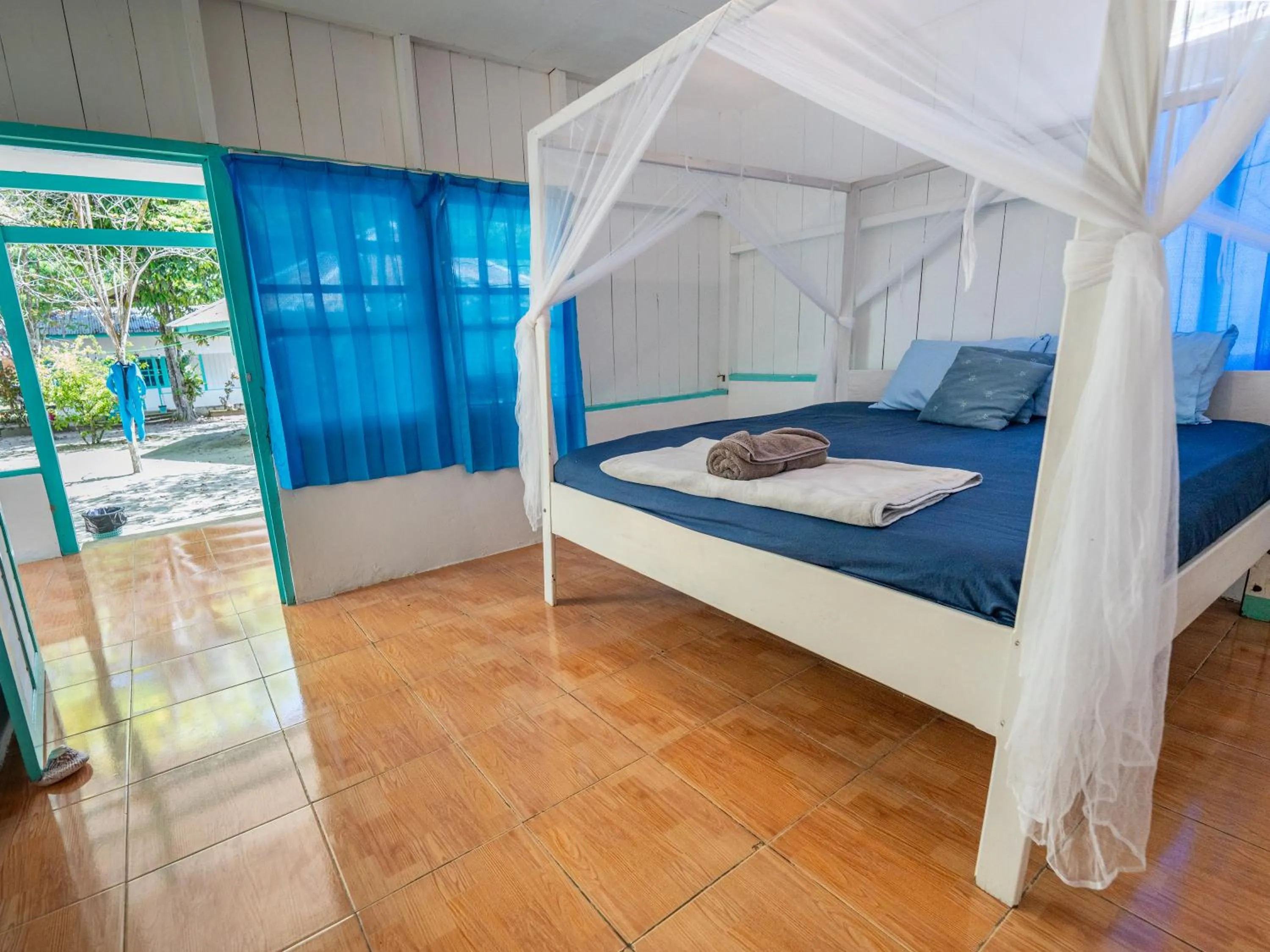 Bedroom in Scuba Republic Beach Bungalows