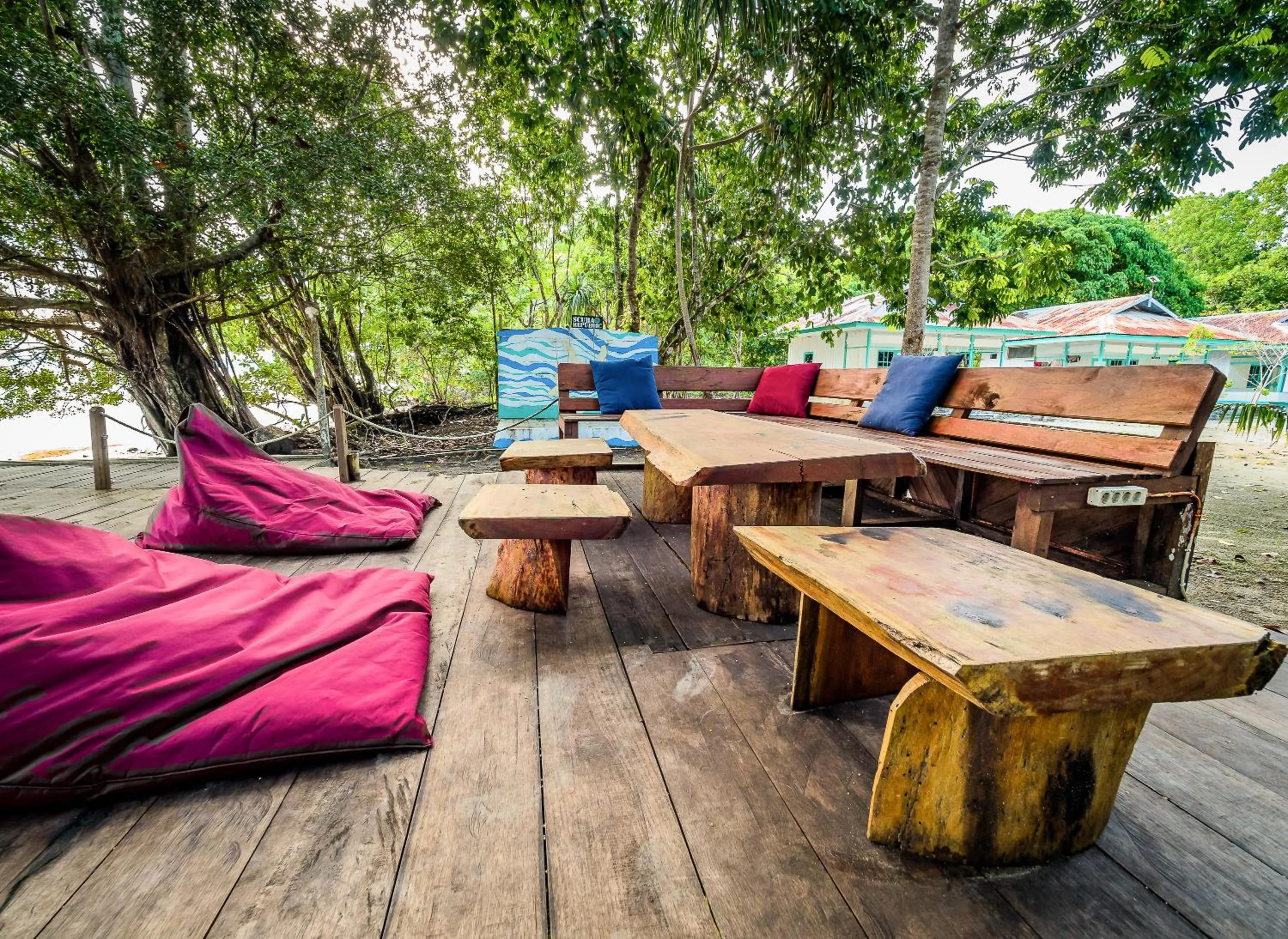 Seating area in Scuba Republic Beach Bungalows