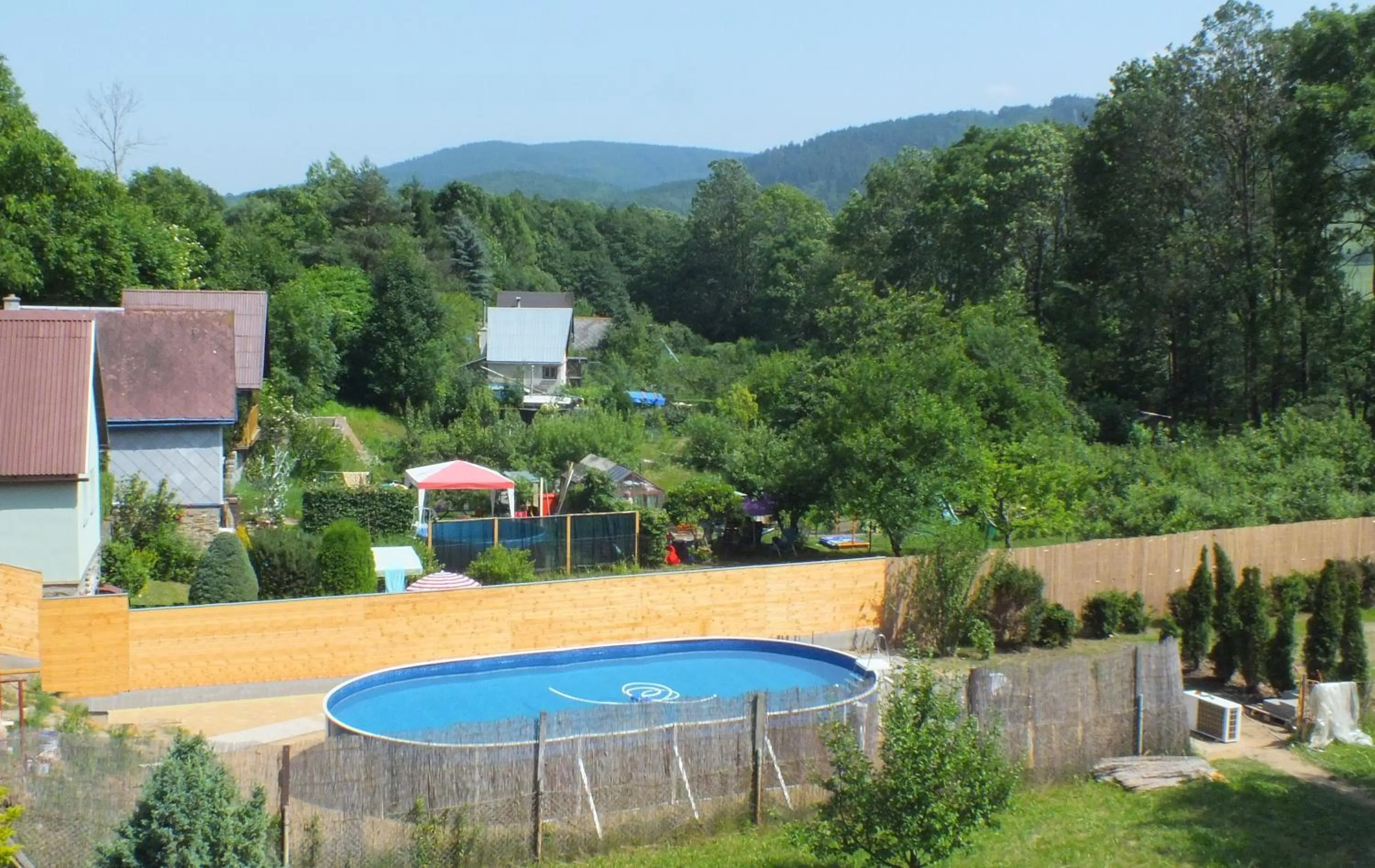 Swimming pool in Chaty pod Sokolím Hřbetem