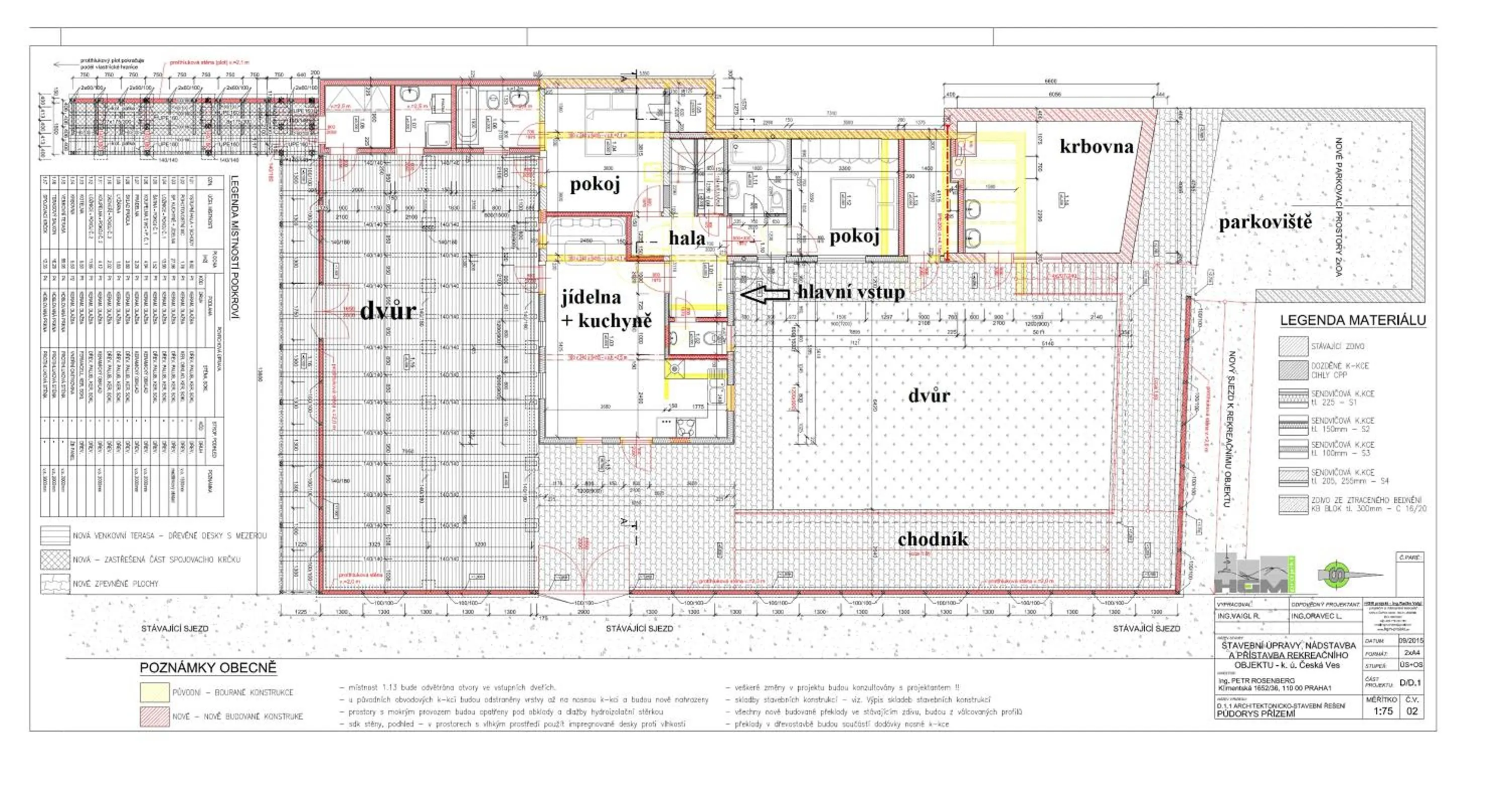 Floor plan in Chaty pod Sokolím Hřbetem