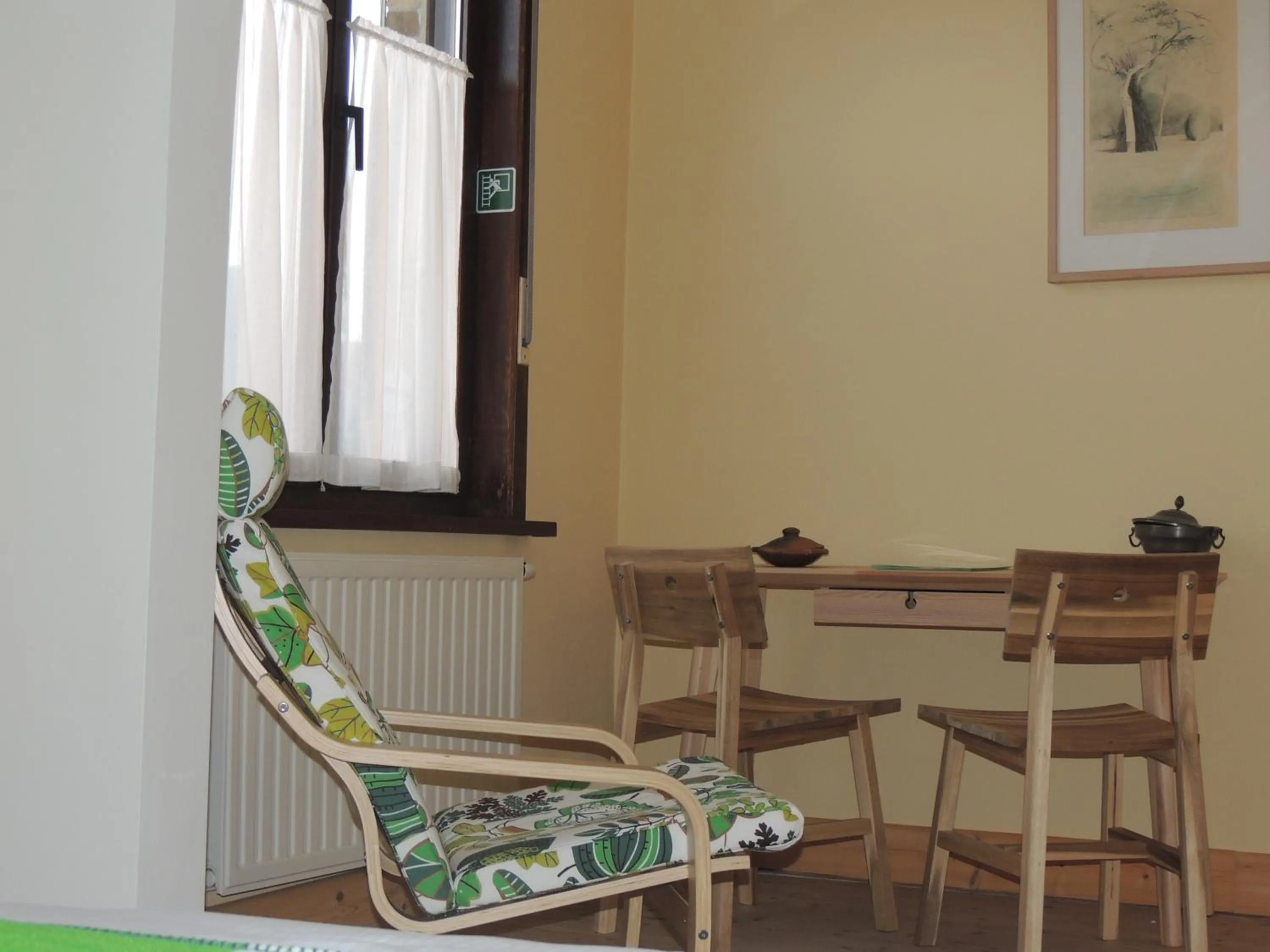 Seating area in B&B Stoega