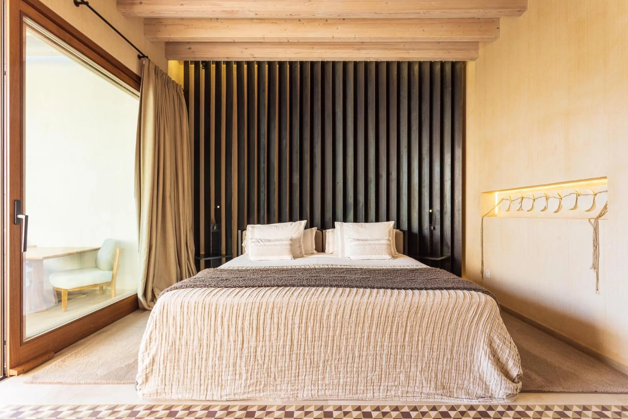 Decorative detail, Bed in Hotel Rural Xereca