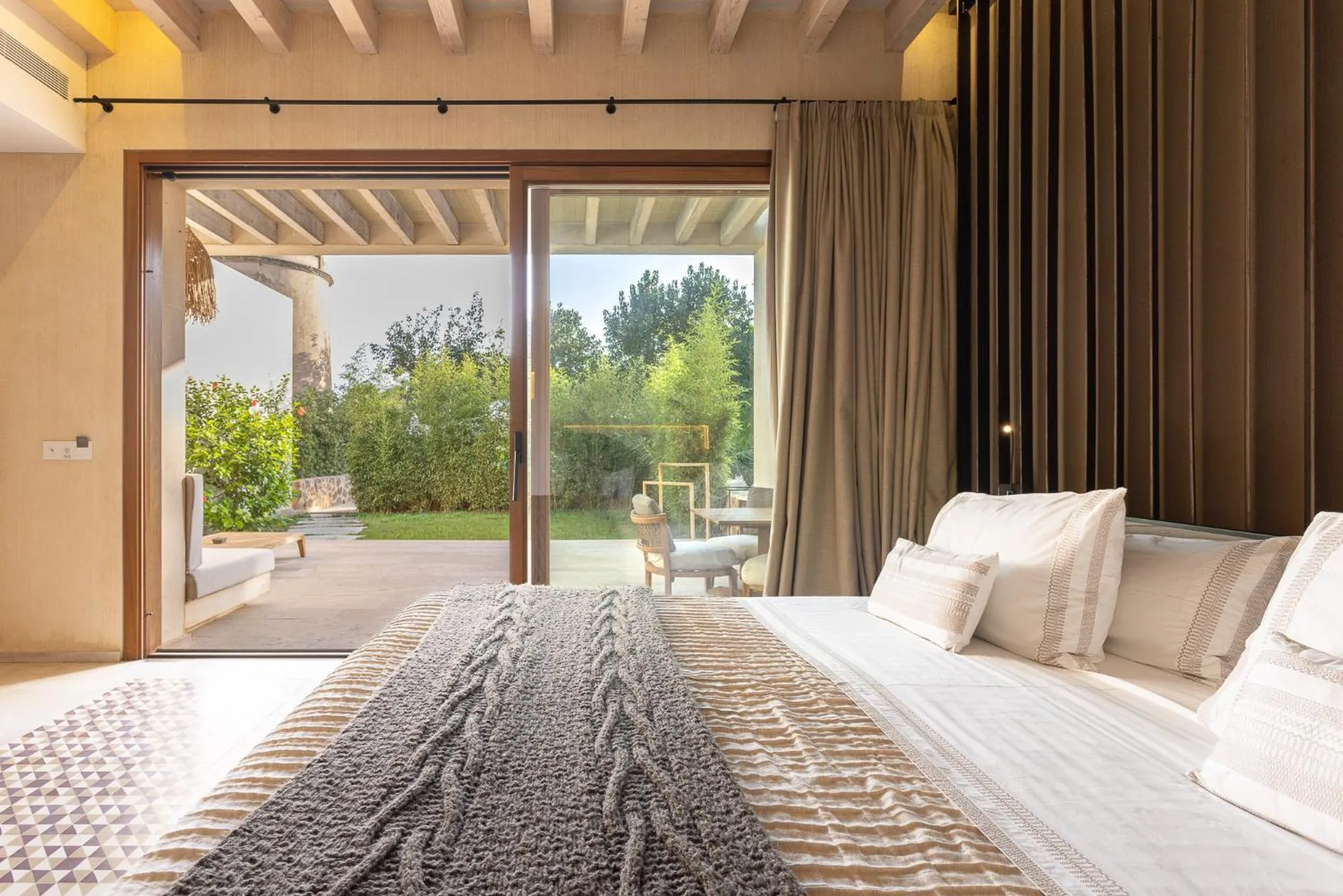 Decorative detail, Bed in Hotel Rural Xereca