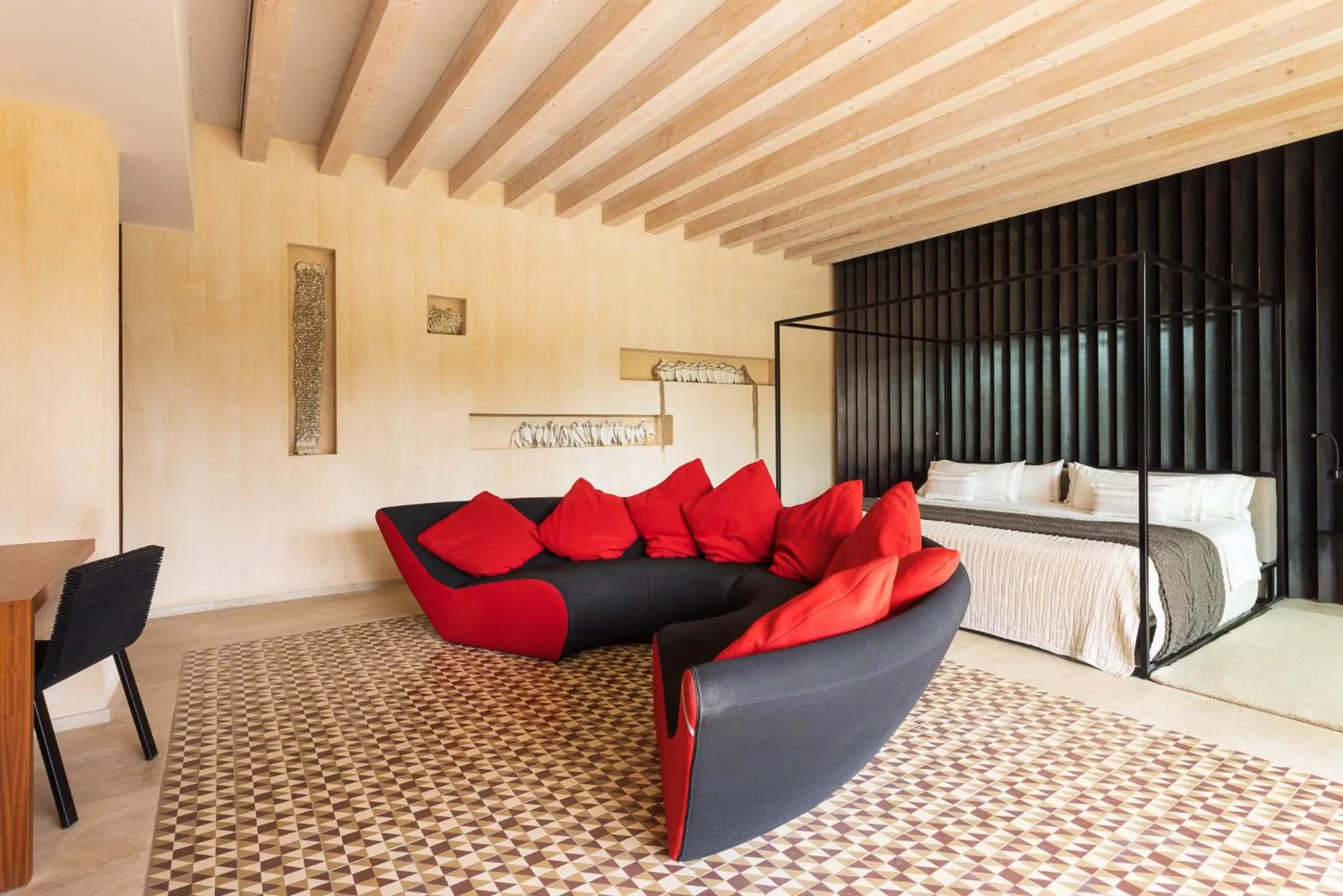 Decorative detail, Bed in Hotel Rural Xereca