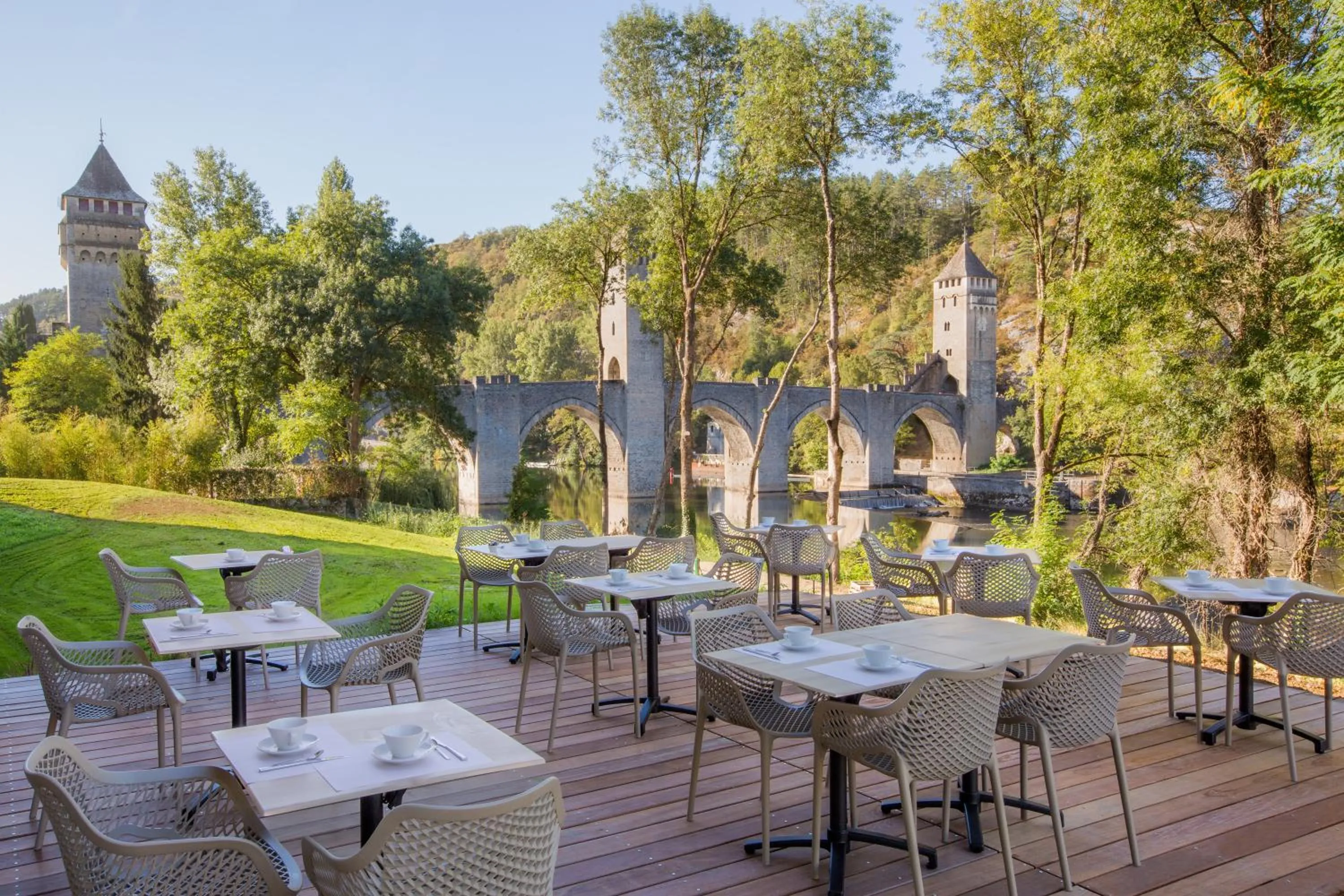 Balcony/Terrace in Best Western Plus Hotel Divona Cahors