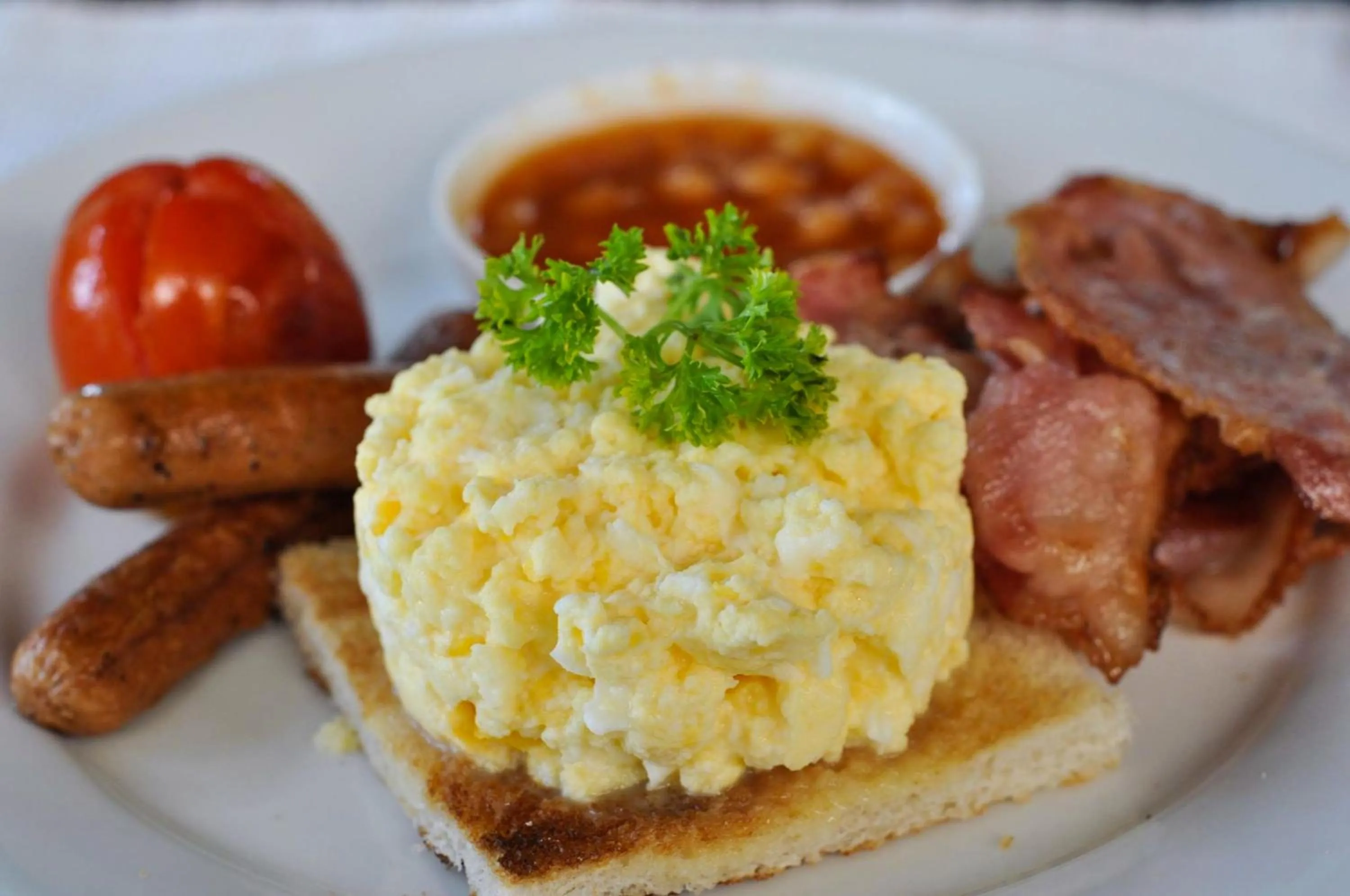 American breakfast in Villa Kubura