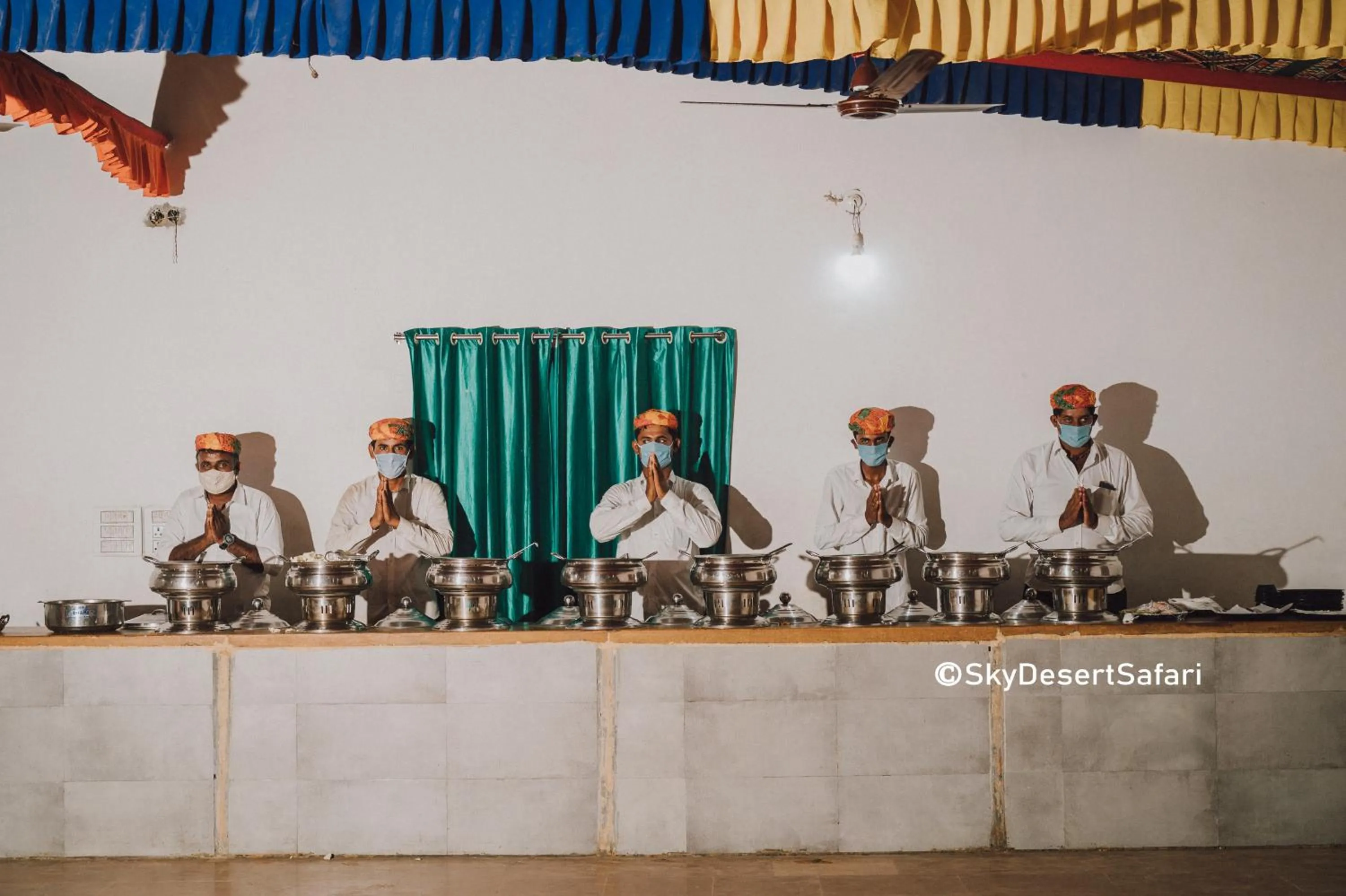Dinner in Sky Desert Safari