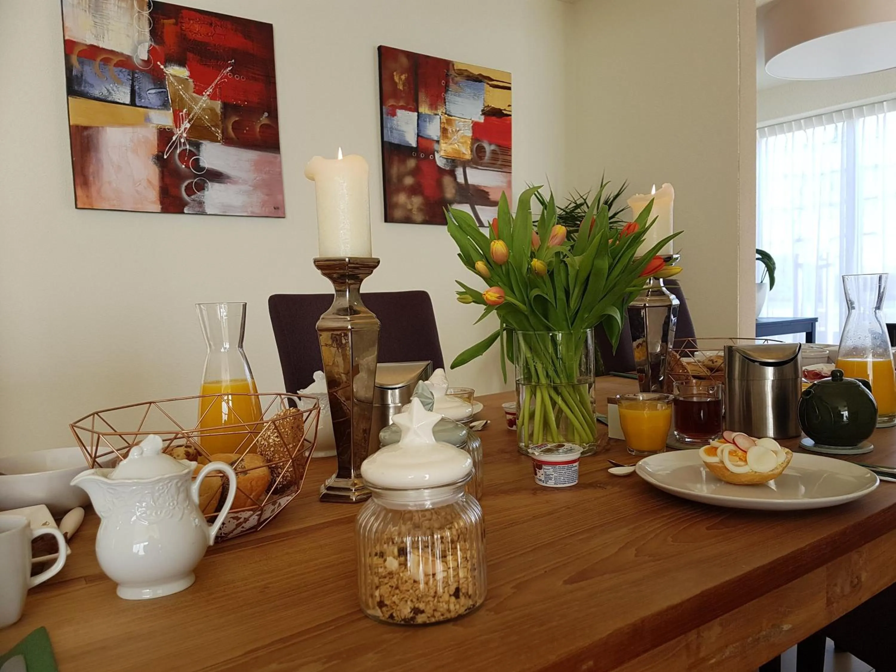 Breakfast in Hotel Garni Am Lindenhof Bunde