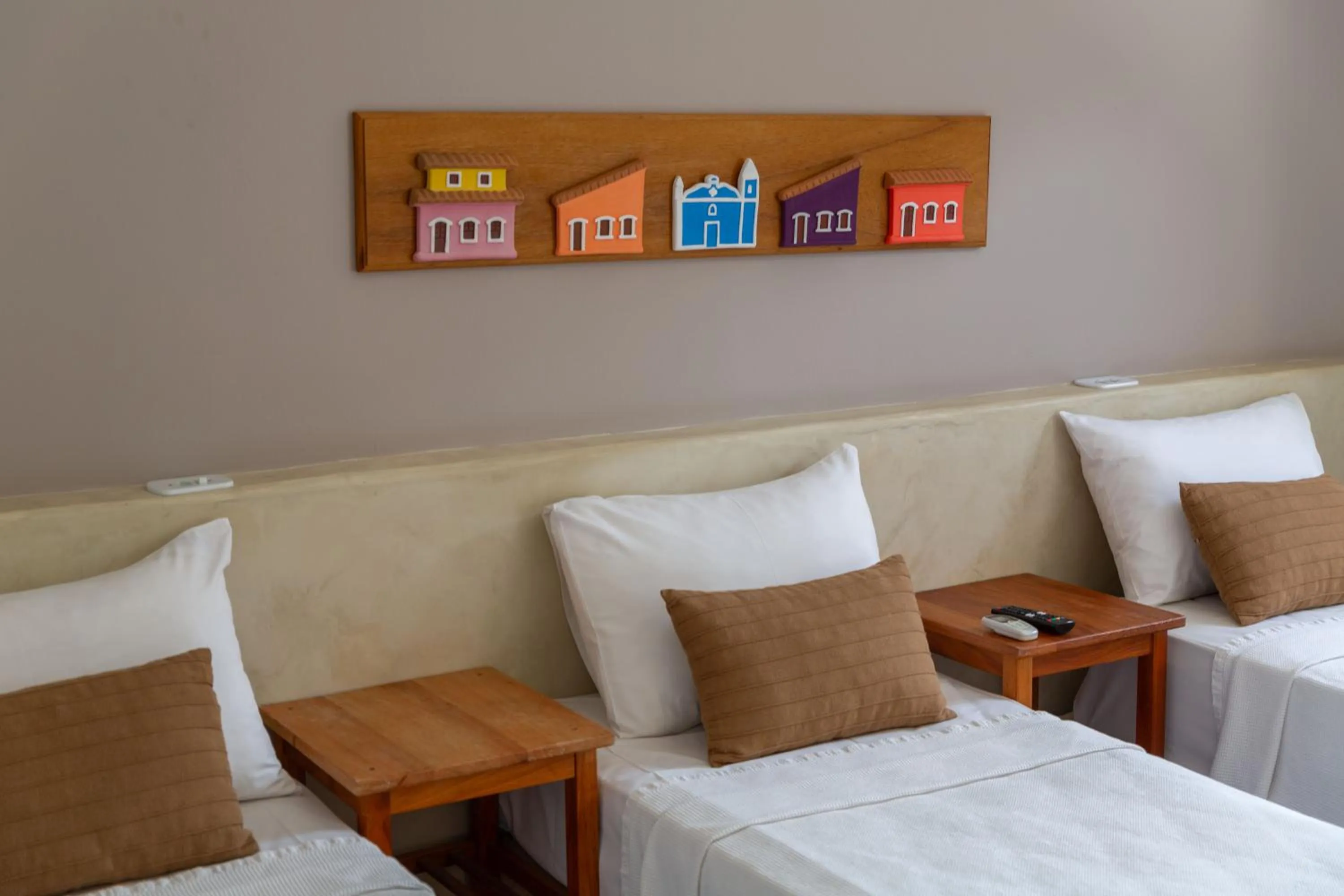 Bed in Pousada Jangadeiro