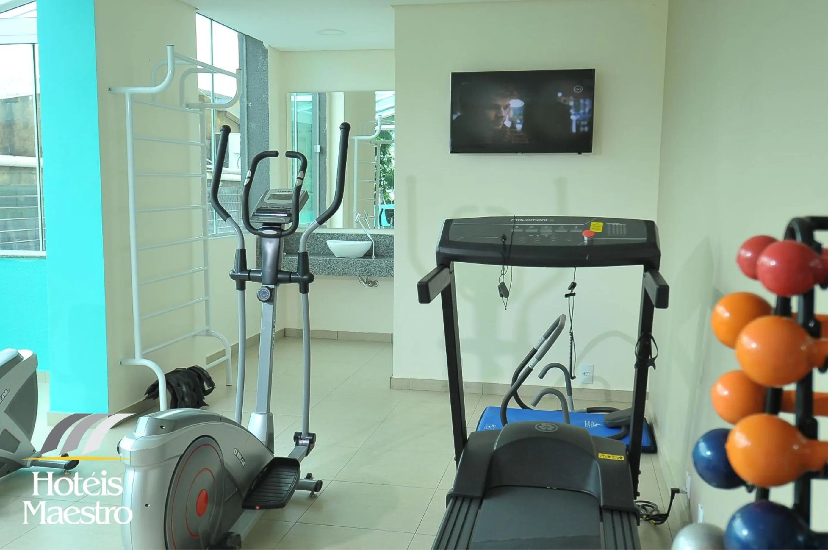 Fitness centre/facilities in Hotel Maestro Premium Cascavel
