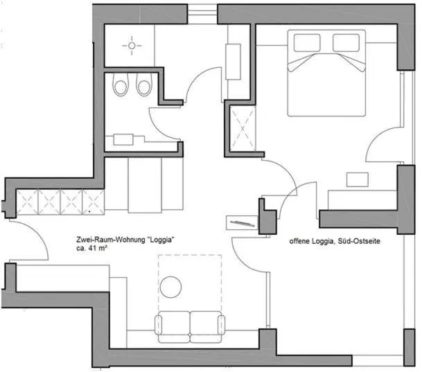 Floor plan in Brühl Suites&Residence