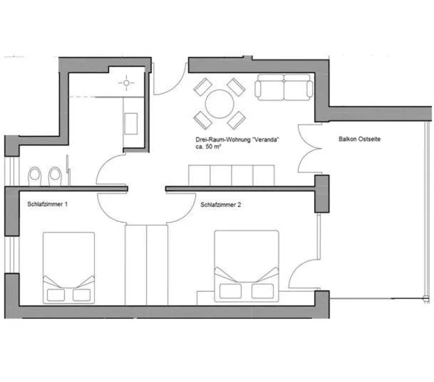 Floor plan in Brühl Suites&Residence