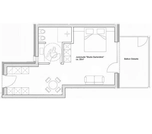 Floor plan in Brühl Suites&Residence