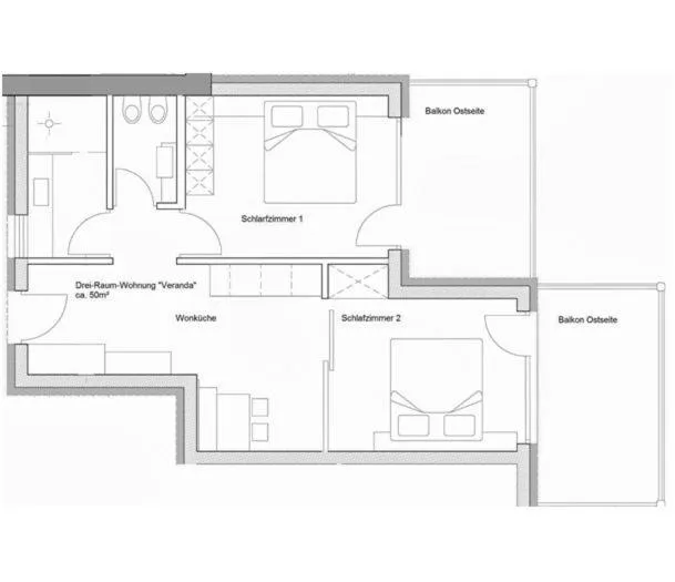 Floor plan in Brühl Suites&Residence