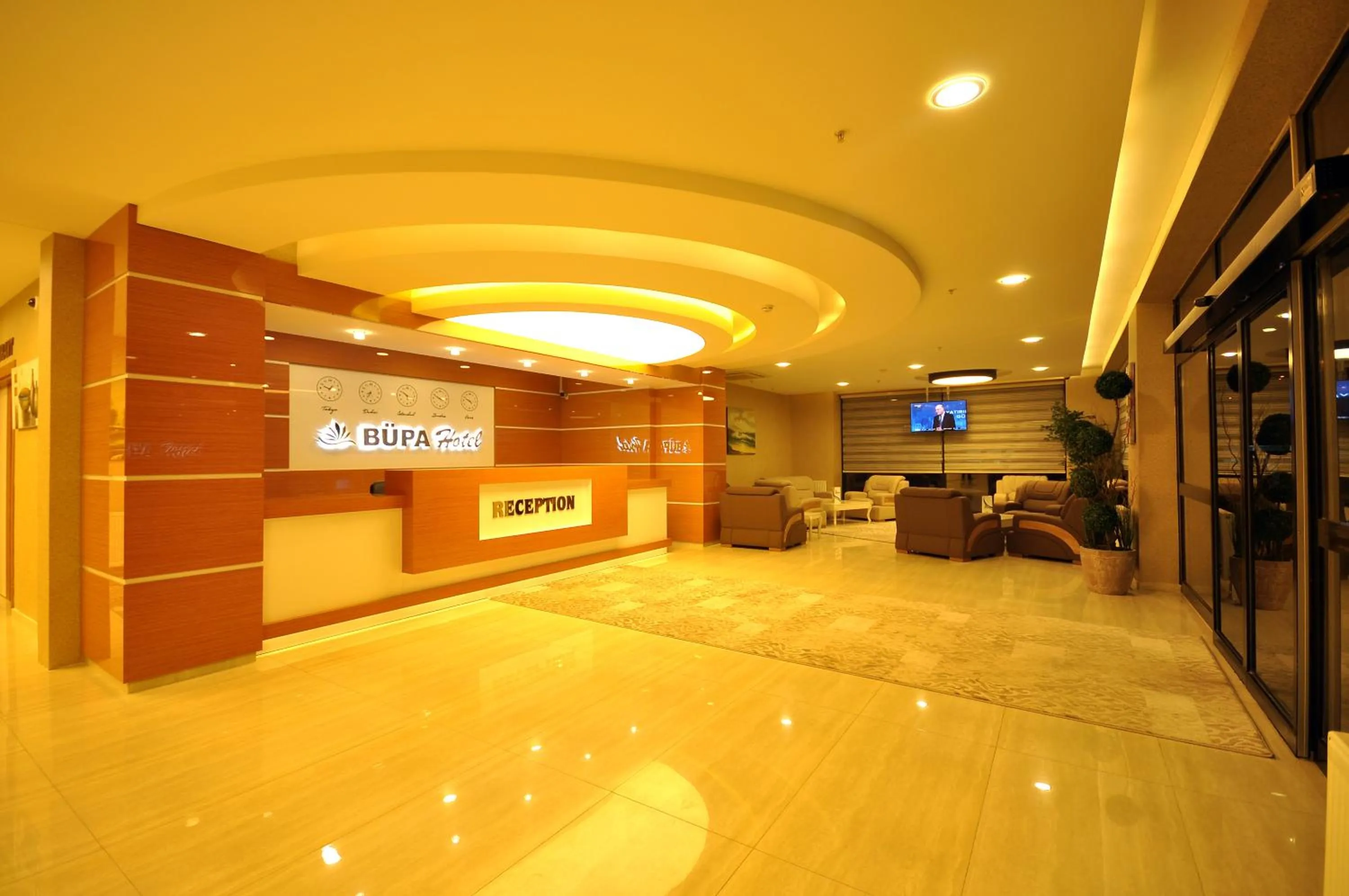 Lobby or reception in Bupa Hotel